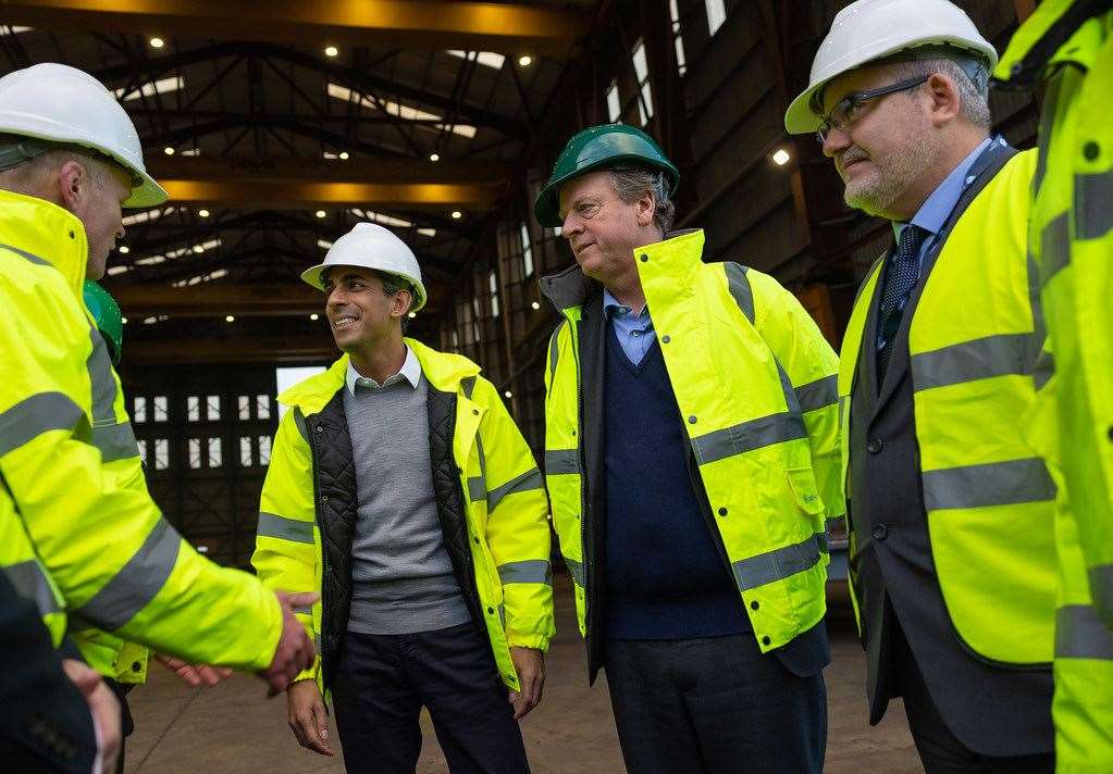 Prime Minister Rishi Sunak visits Cromarty Firth Port Authority in Invergordon with Scottish Secretary Alistair Jack. Picture by Simon Walker / No 10 Downing Street.