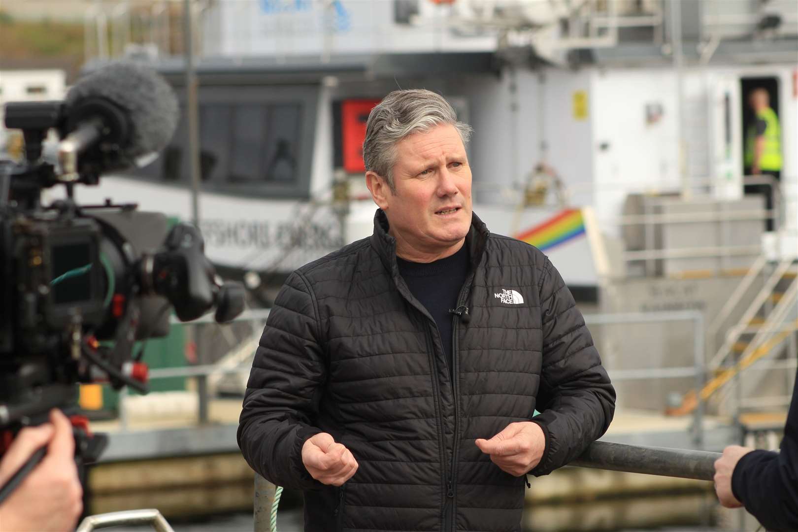 Sir Keir Starmer was in Wick last year when he visited the Beatrice offshore wind farm operations and maintenance base in March 2023. Picture: Alan Hendry