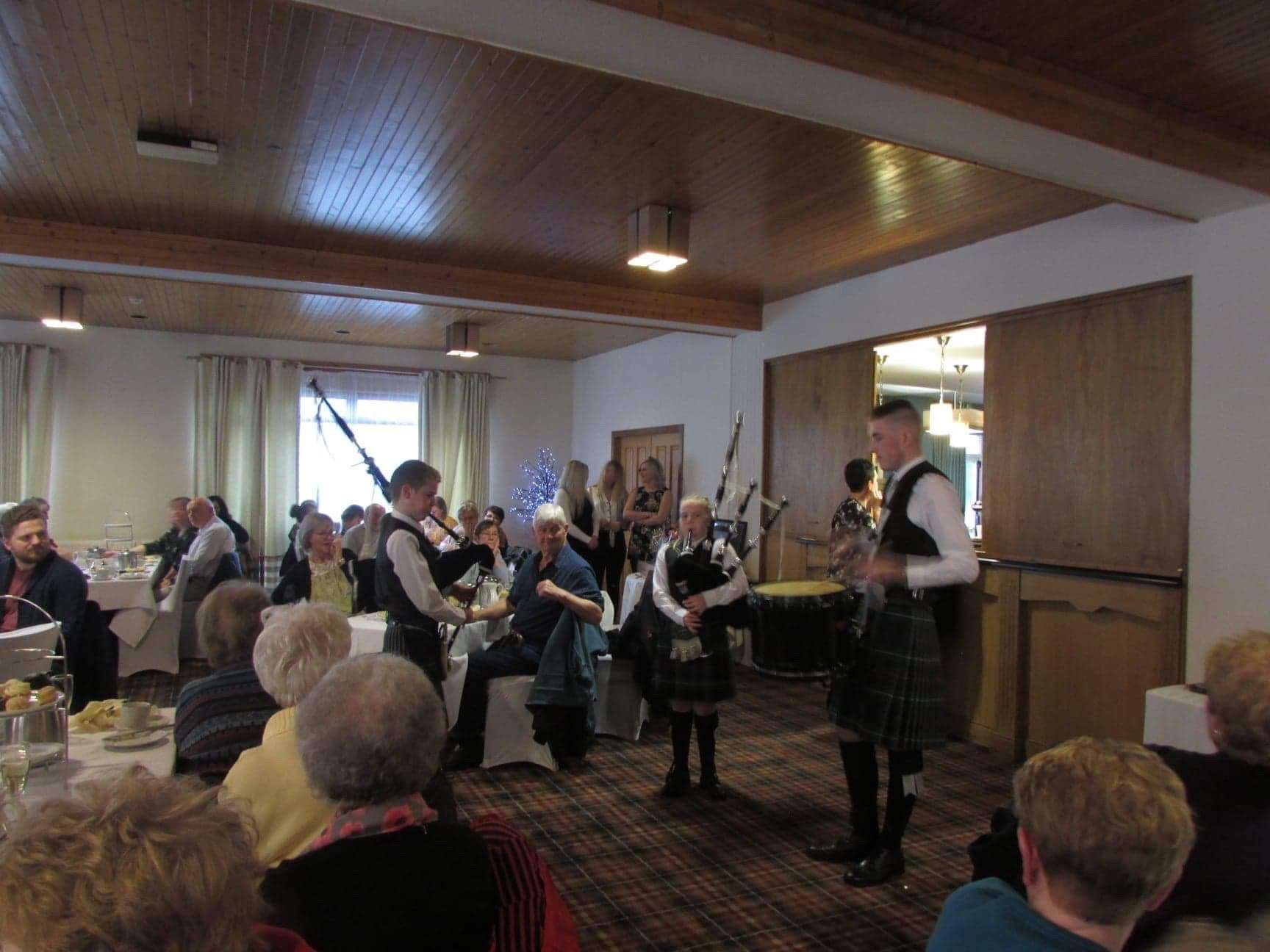 Entertainment at the recent prosecco afternoon tea in Wick's Norseman Hotel.
