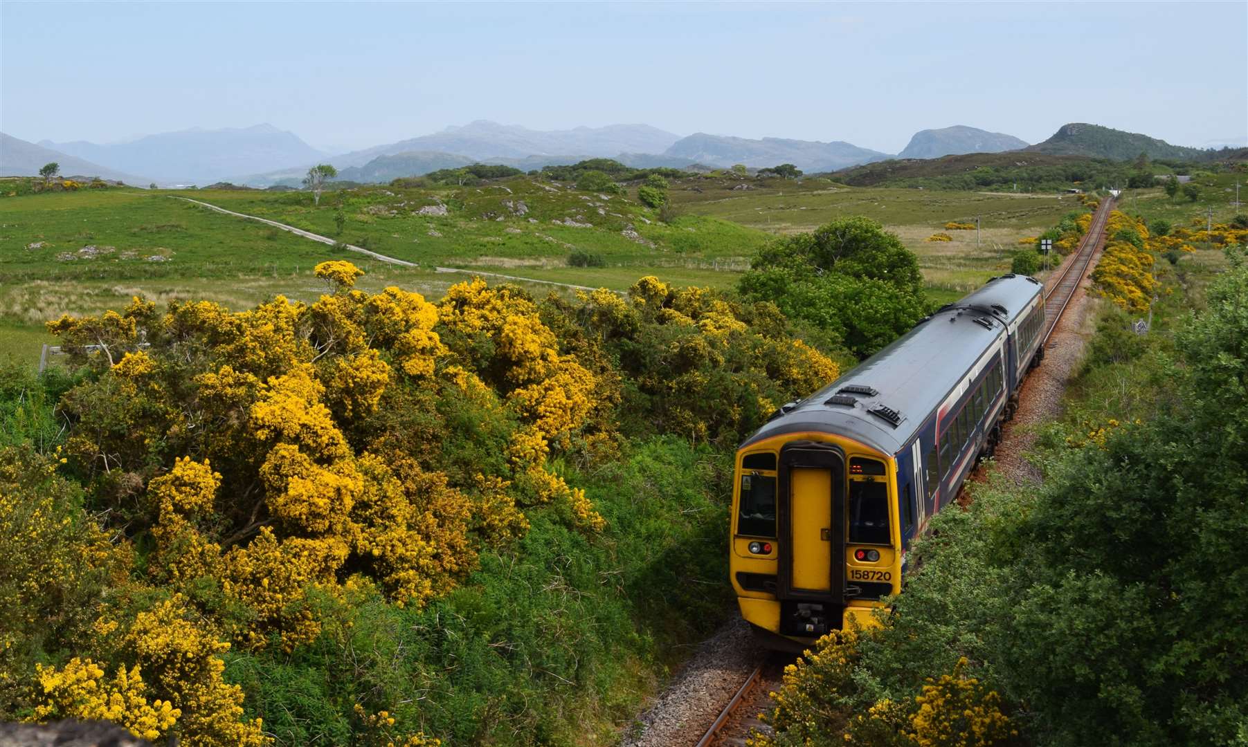 A ScotRail train on the Kyle Line.