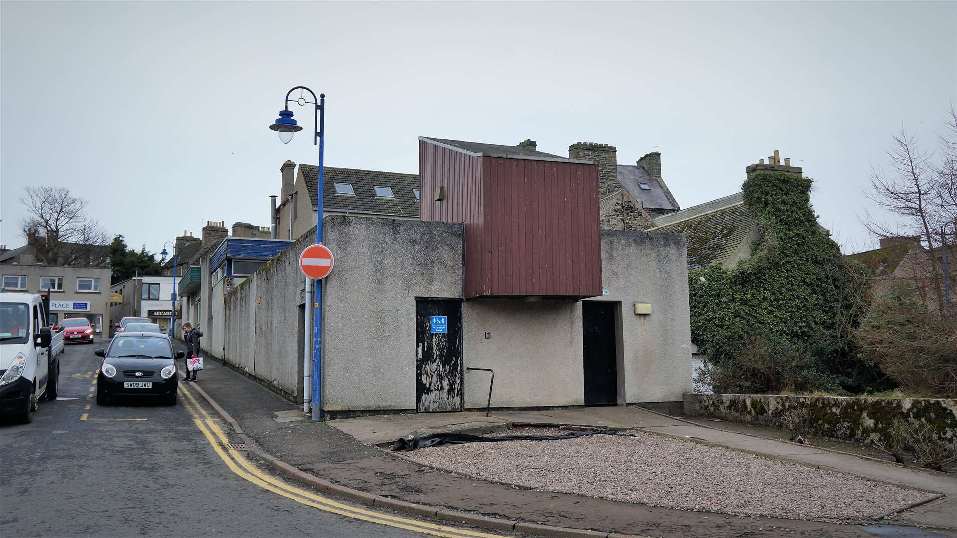 Whitechapel public toilets in Wick before the refurbishment.