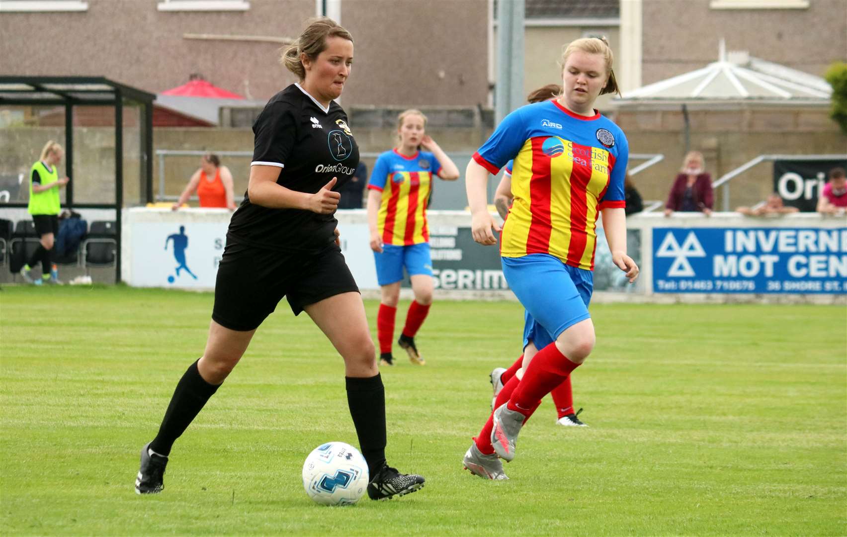 Clachnacuddin pictured playing Kirkwall City at Grant Street Park.