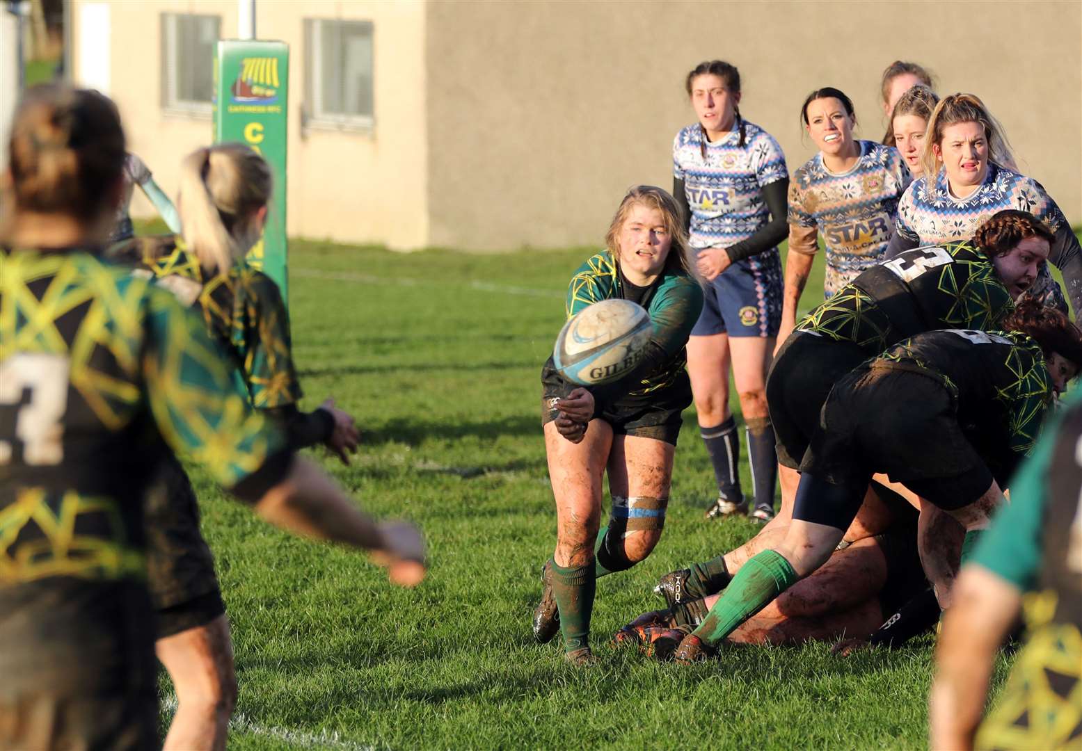 Hannah Dunnett's late try sealed a 10-5 victory over previously unbeaten Highland. Picture: James Gunn