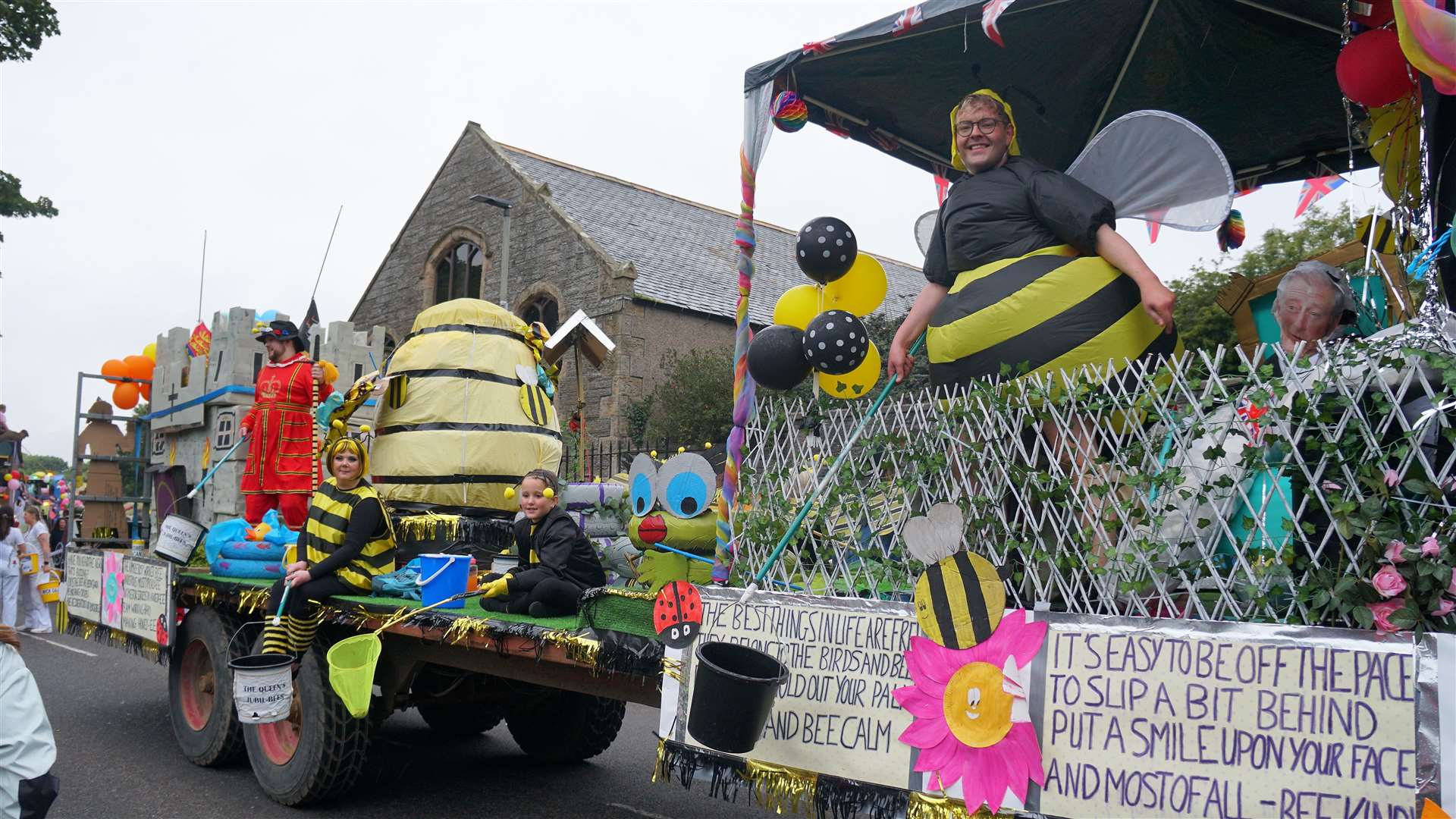 Procession of floats and fancy dress for Wick Gala Week 2022. Picture: DGS