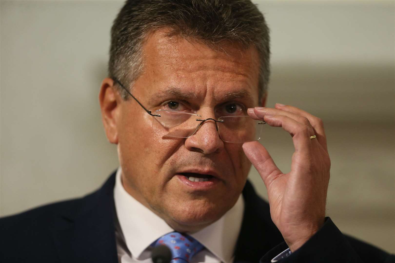 European Commission vice president Maros Sefcovic (Brian Lawless/PA)