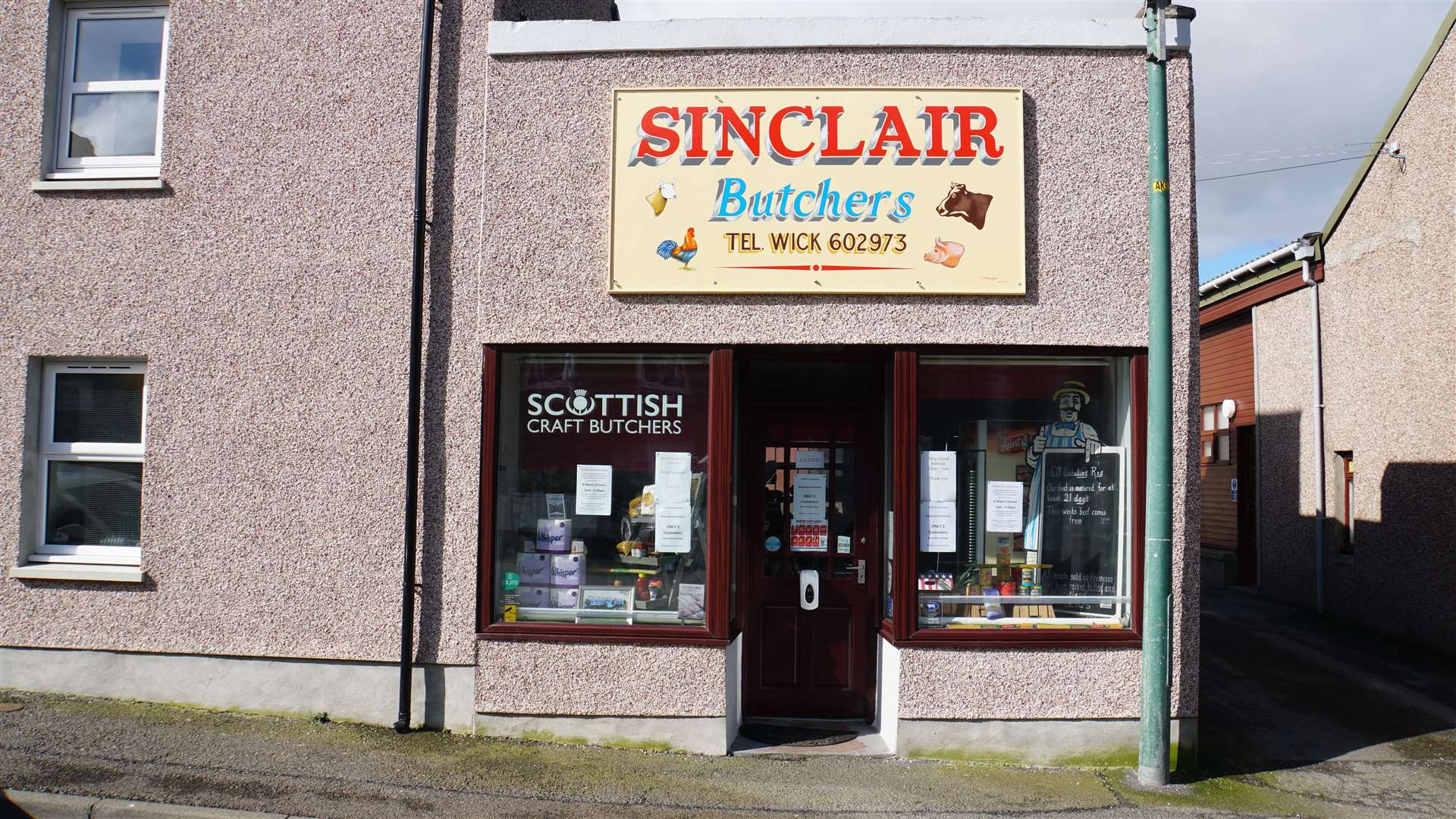 Sinclair's butcher shop in Macarthur Street, Wick. Picture: DGS