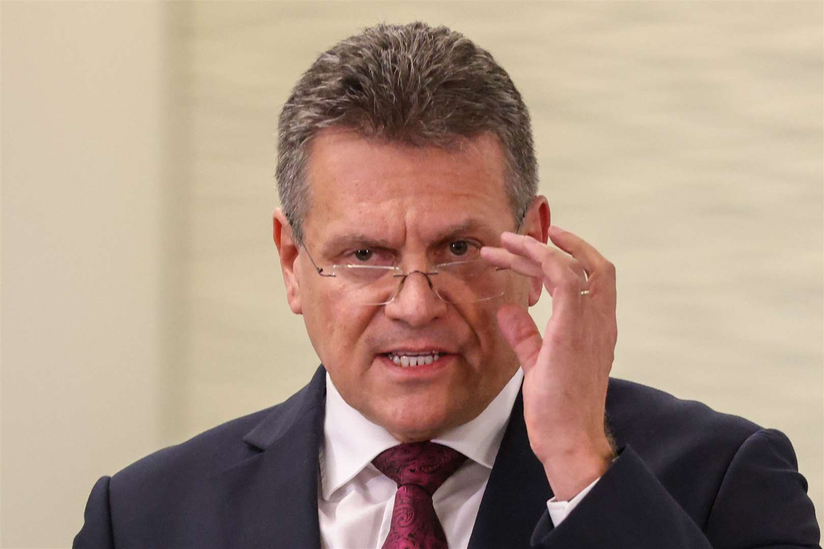 EU Commission vice president Maros Sefcovic said the Bill is ‘extremely damaging to mutual trust and respect between the EU and the UK’ (Hollie Adams/PA)