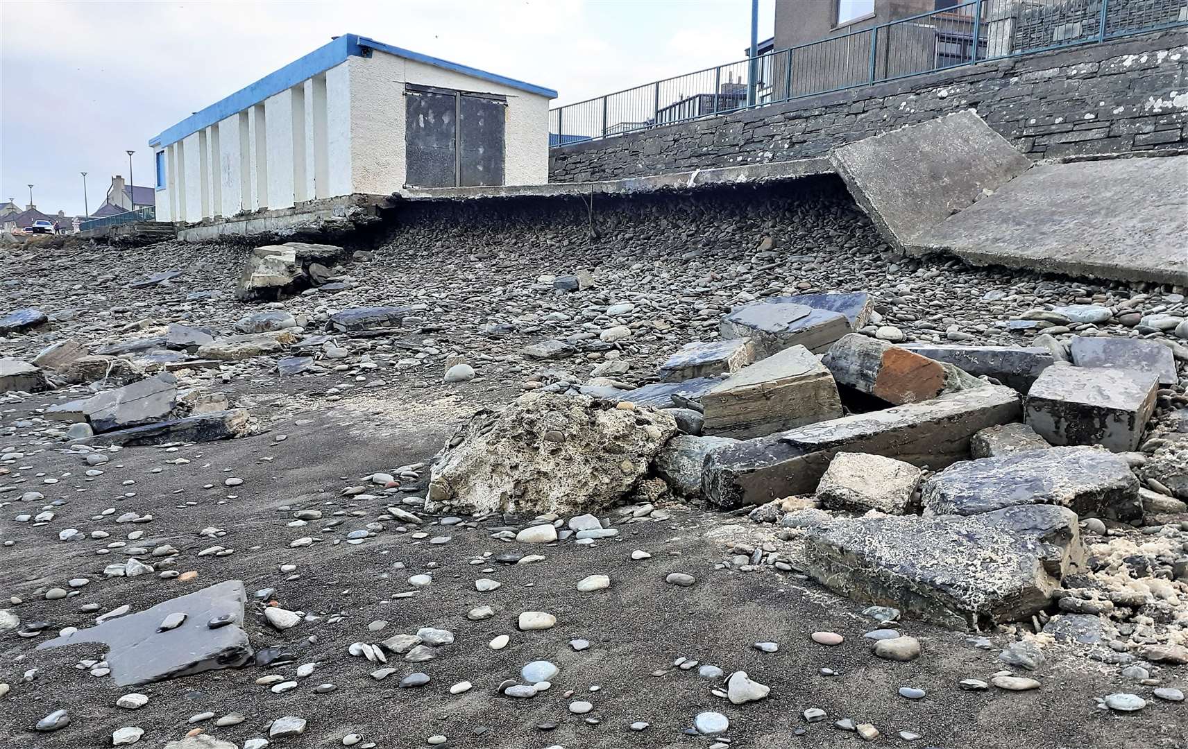 This image by Alexander Glasgow clearly shows how serious the erosion has been at the site.