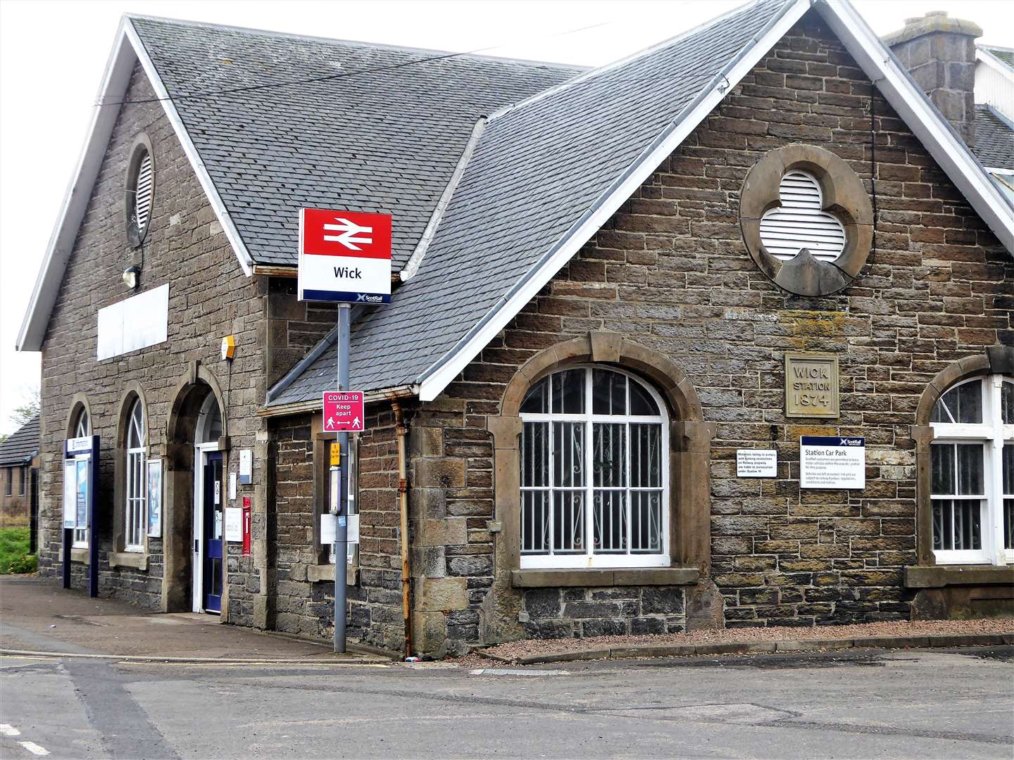 The offence occurred on the approach to Wick railway station.