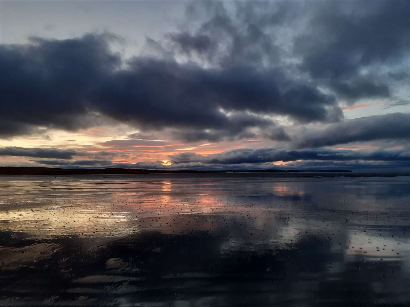 Wendy Hedgecock, of Mey, sent this photograph. 'The changing light and reflections at Dunnet beach were so beautiful,' she said.