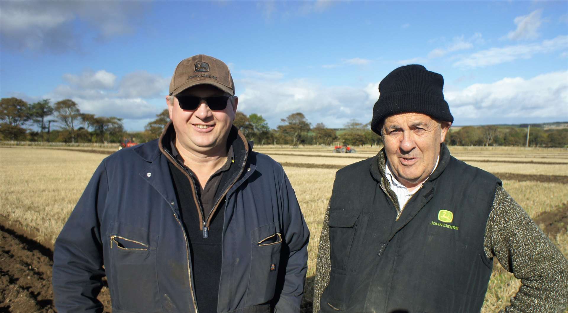 Caithness Vintage Tractor and Machinery Club's chairman Andrew Mackay, left, and Sandy Mackay, ploughing match convener. Picture: DGS