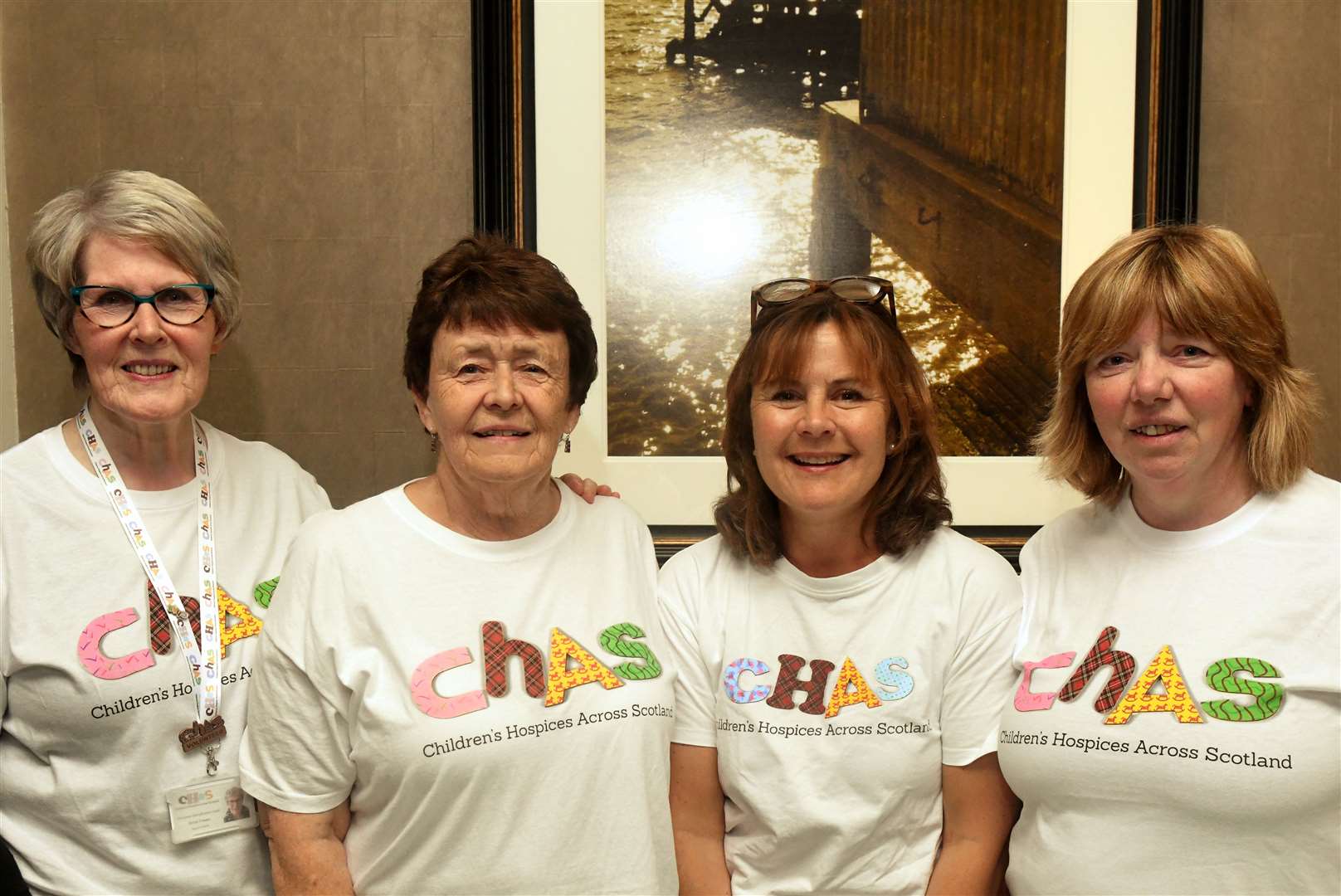 Anne Fraser, Sally Banks, Ruathy Donald and Margaret Macleod from CHAS. Picture: James Mackenzie