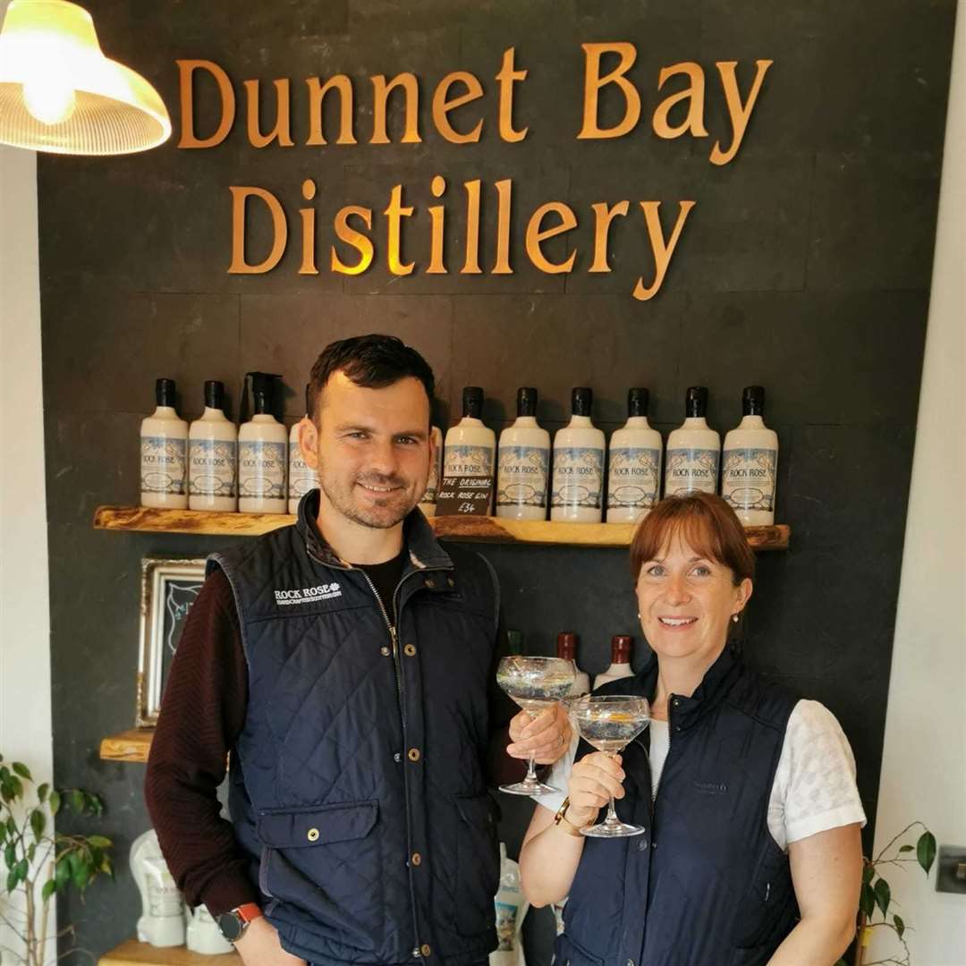 Martin and Claire Murray of Dunnet Bay Distillers, winners of the SCDI Highlands and Islands chair's award for outstanding business achievement.