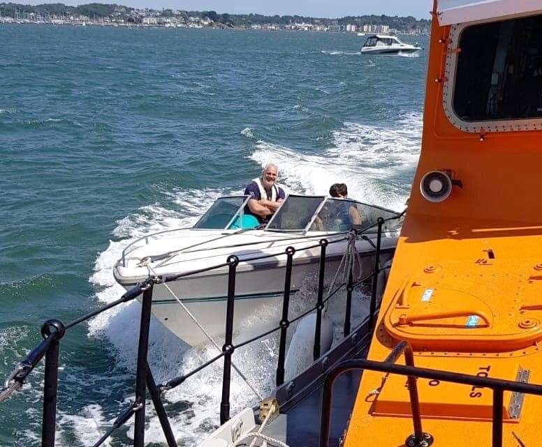 Wick Lifeboat came to the rescue of a vessel 700-miles from home near Poole in Dorset.