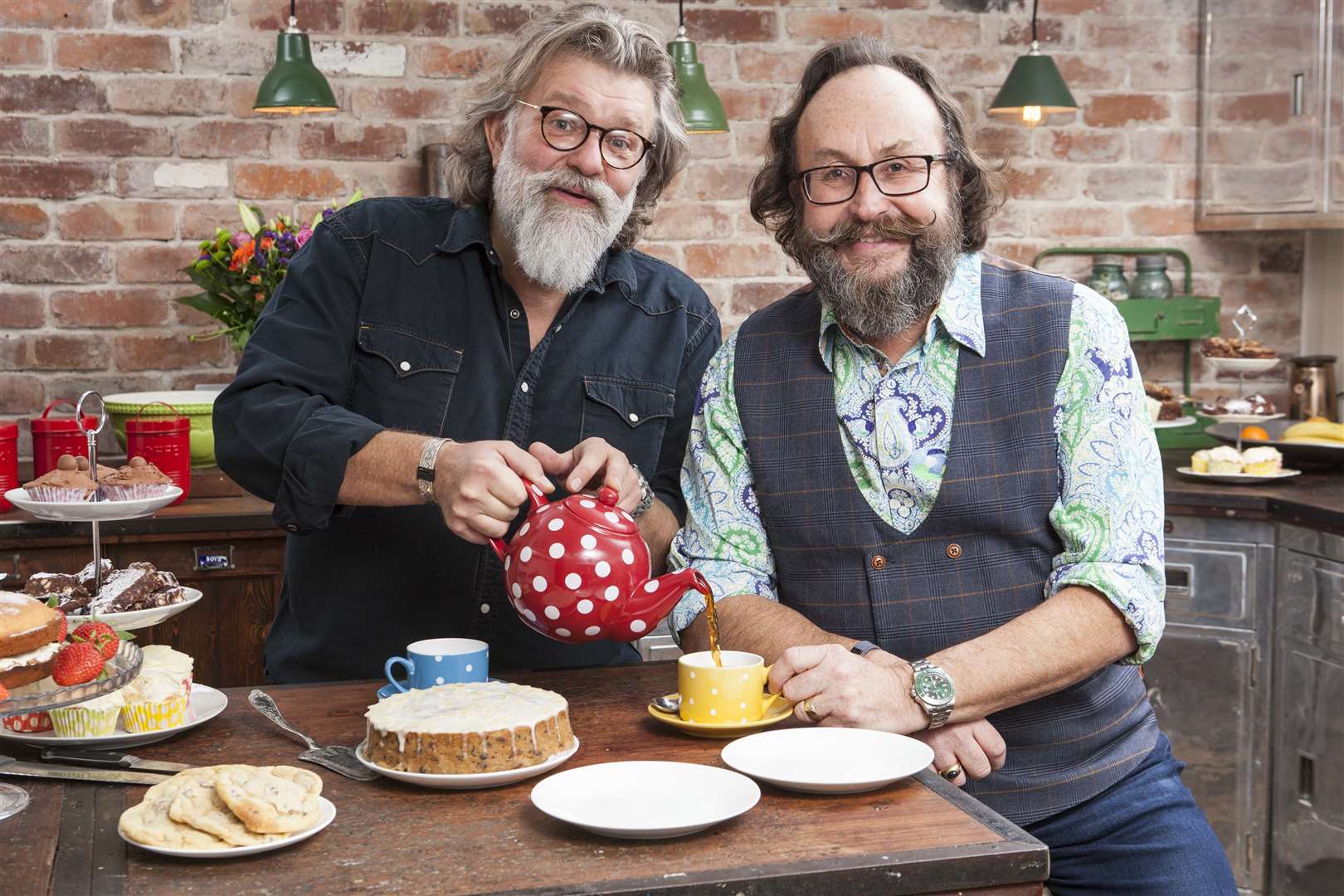 TV chefs Si King (left) and Dave Myers (the Hairy Bikers) are encouraging people to get baking to help raise awareness of multiple sclerosis.