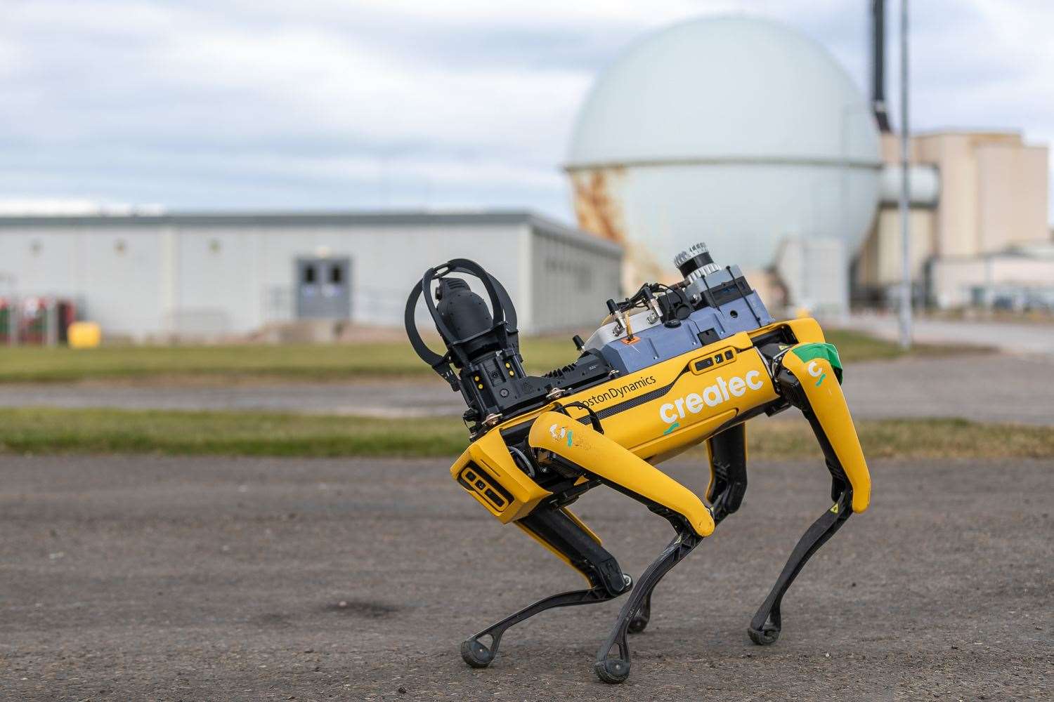 Dounreay's robotic dog, Spot, visited schools and nurseries across the far north.