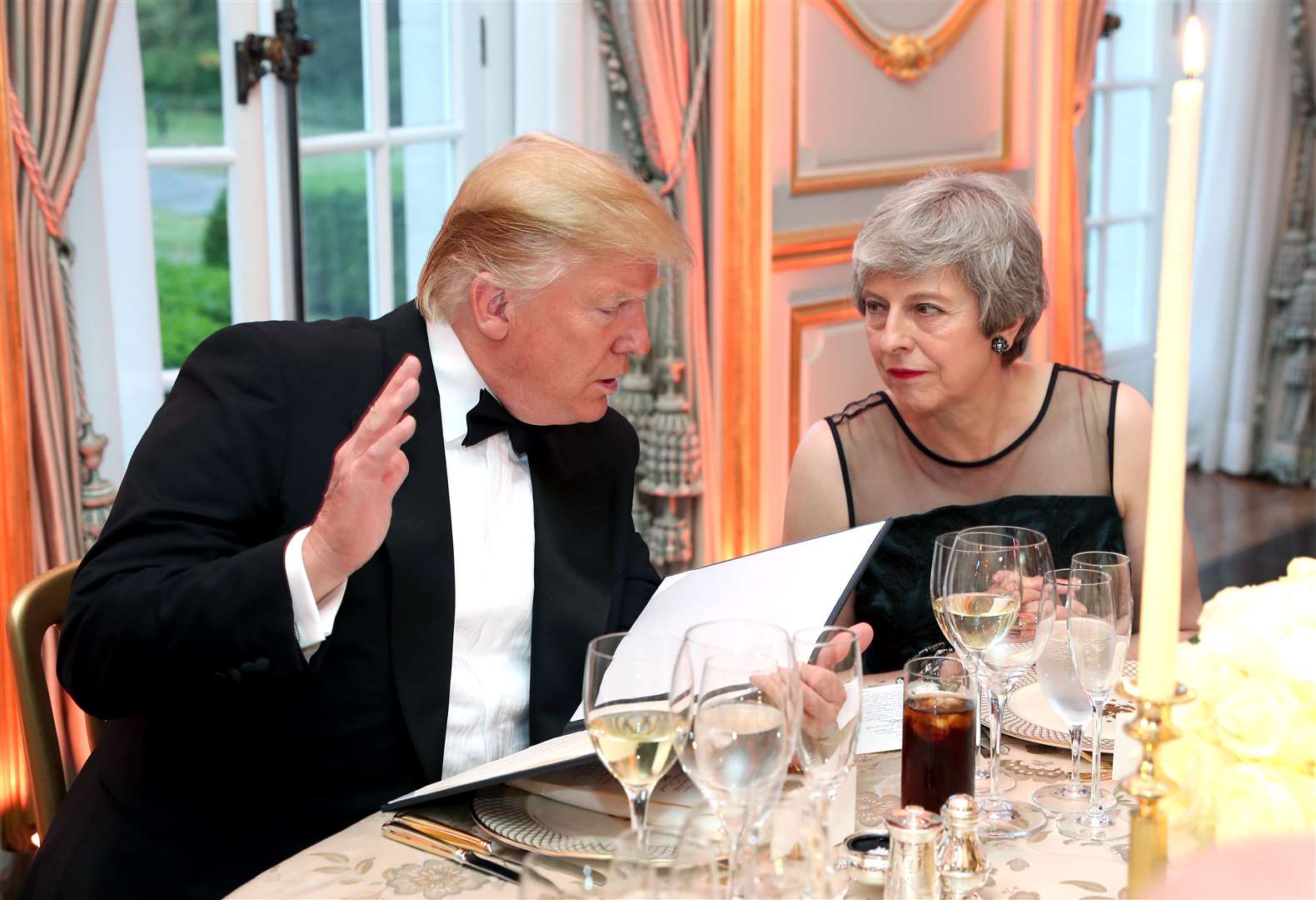 US President Donald Trump and Prime Minister Theresa May (Chris Jackson/PA)