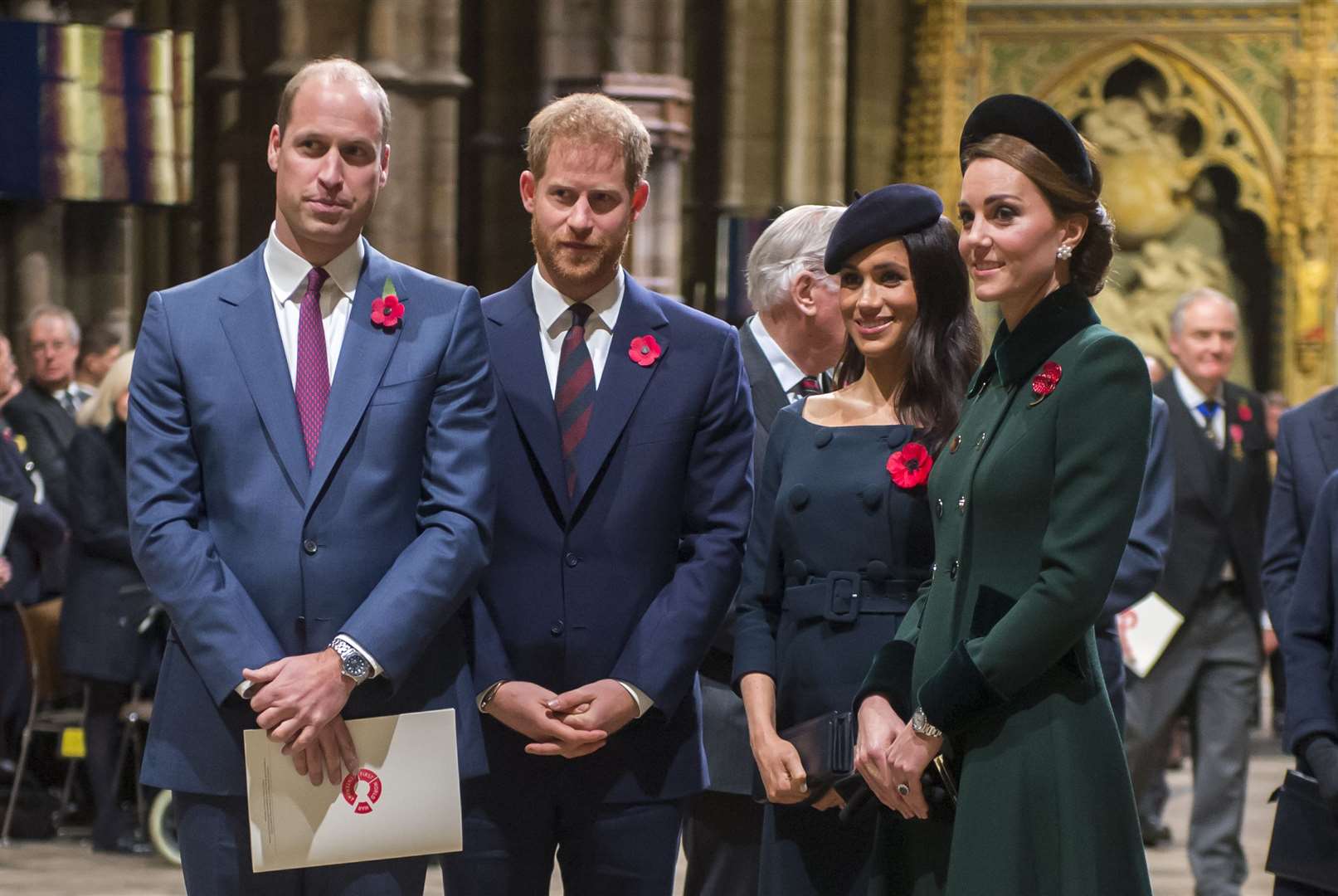 William, Harry, Meghan and Kate (Paul Grover/Daily Telegraph/PA)