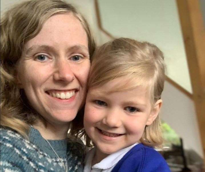 Zoe Powell with her daughter Amelia Powell, four, died in a road crash near Oxford last week (Family handout/PA)