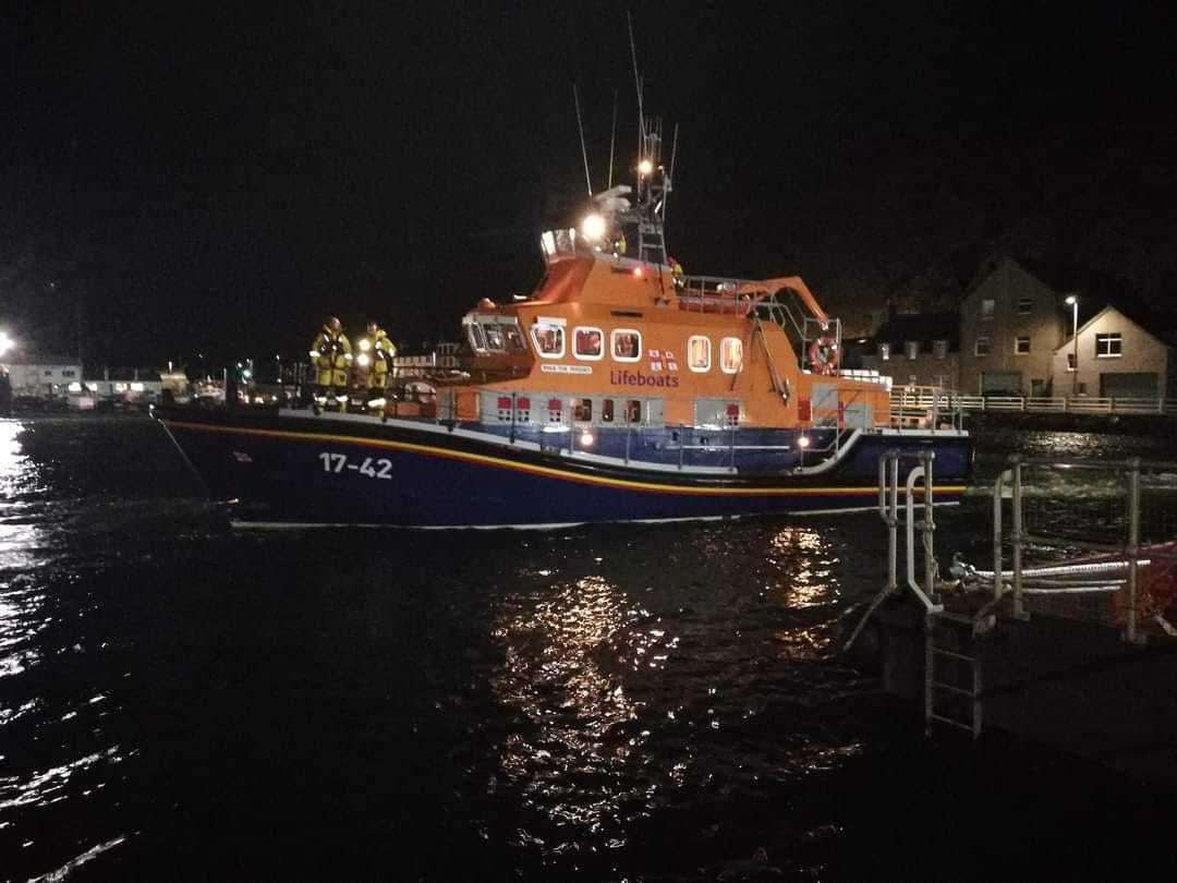 The Taylors was in action on Tuesday when police received a report of a person in the river. Picture: Thurso RNLI