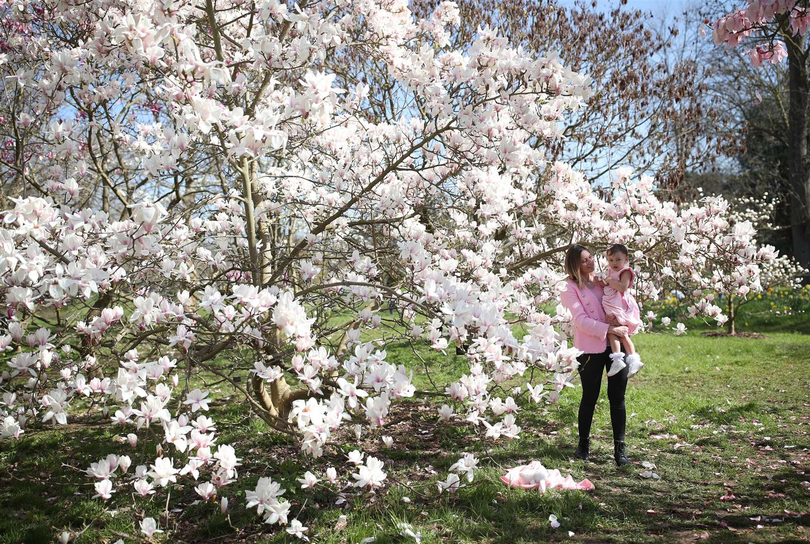 Kew Gardens in west London experienced its warmest March day since records began (Yui Mok/PA)