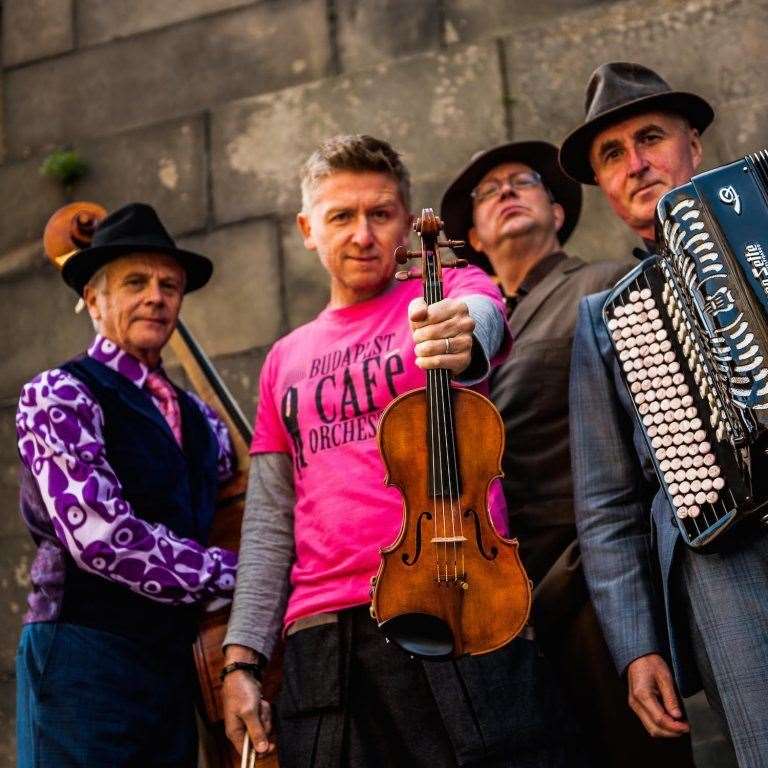 Budapest Café Orchestra perform their own brand of gypsy and folk-flavoured music.