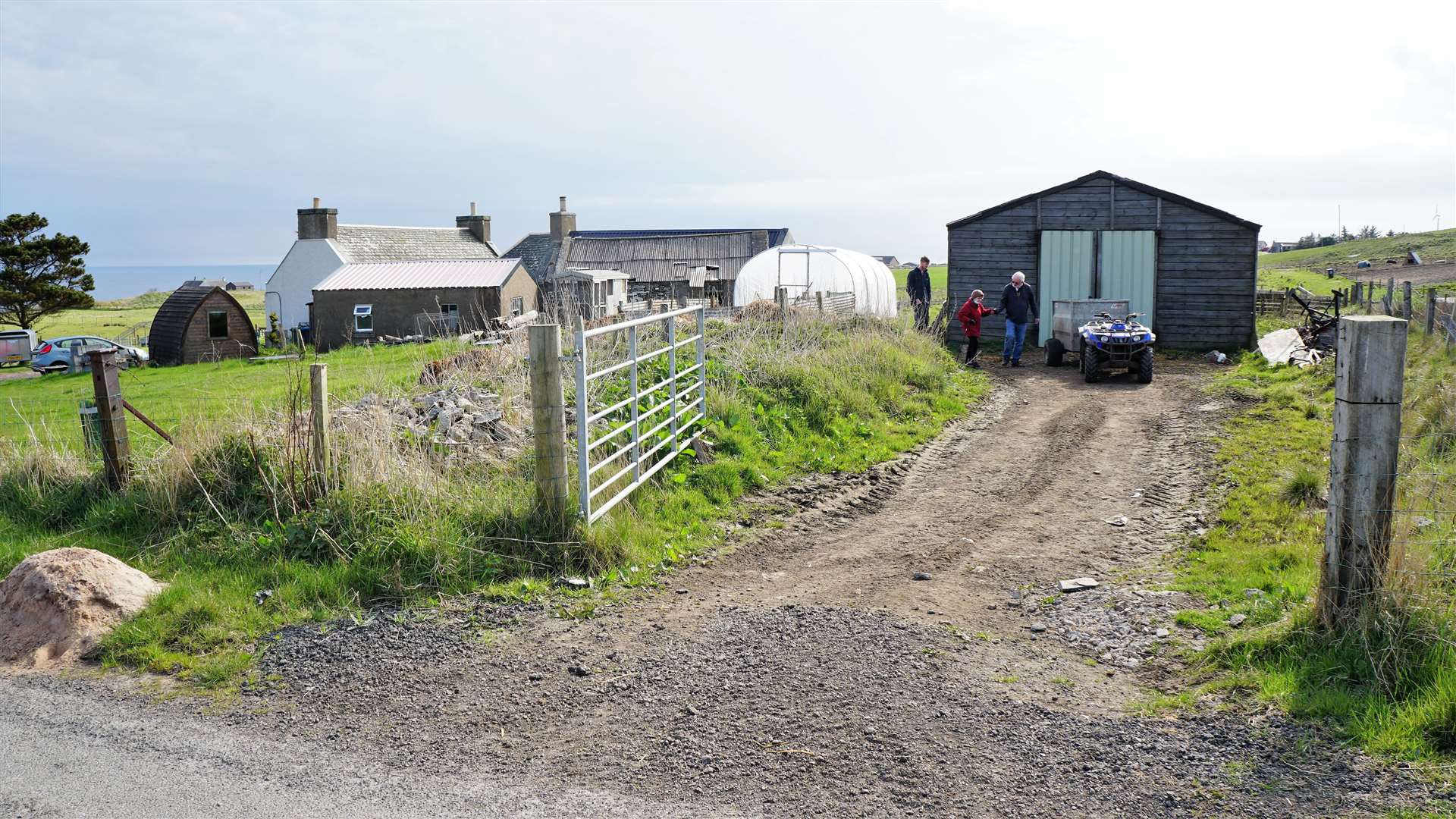 Entrance to the farm at Clyth. Picture: DGS