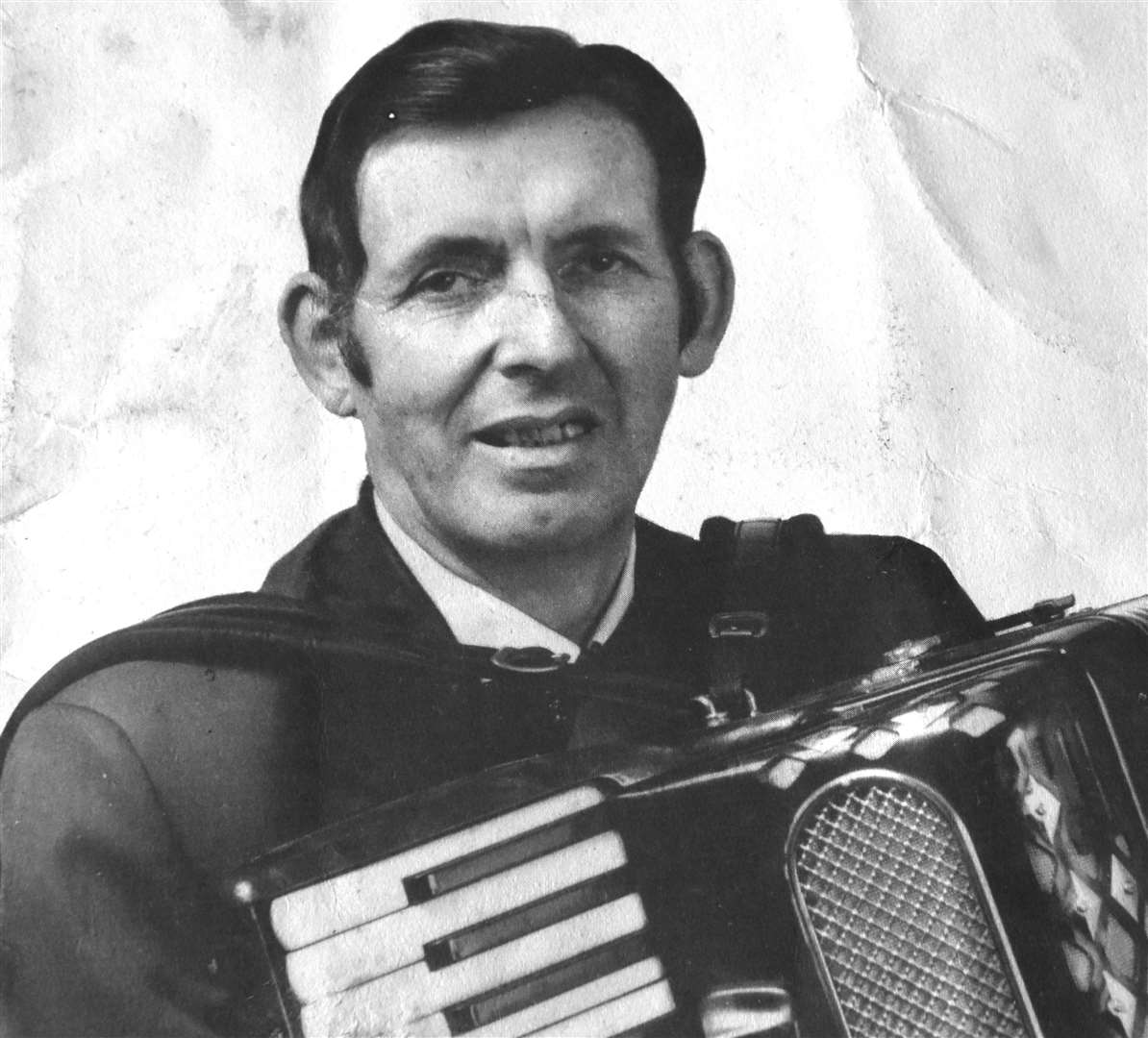 The late Eann Nicolson, accordion mentor for Noel Donaldson. Picture courtesy of Mozart Allan, music publishers, Glasgow.