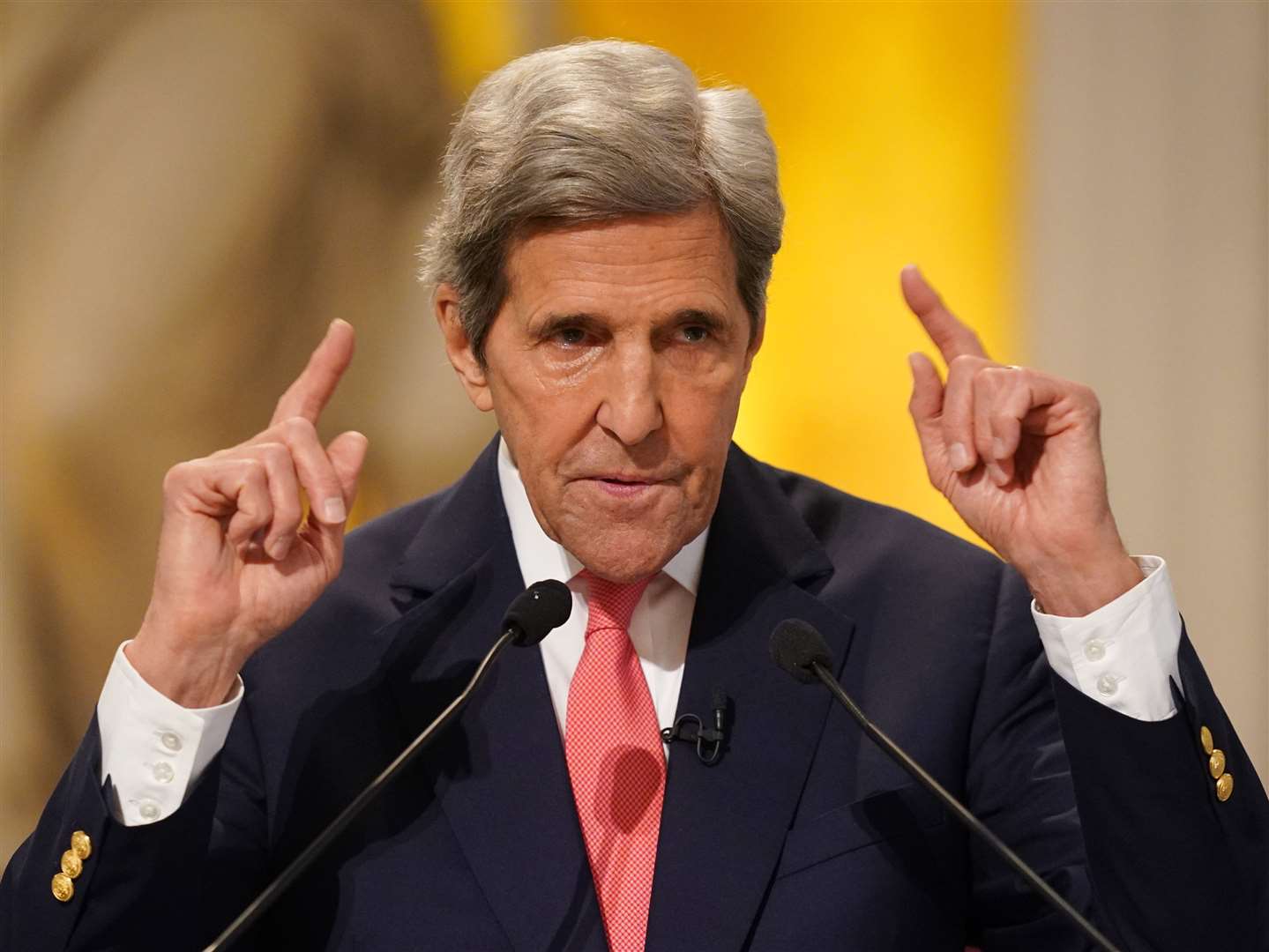 John Kerry was speaking at the first annual Scottish Global Dialogues in Edinburgh (PA)