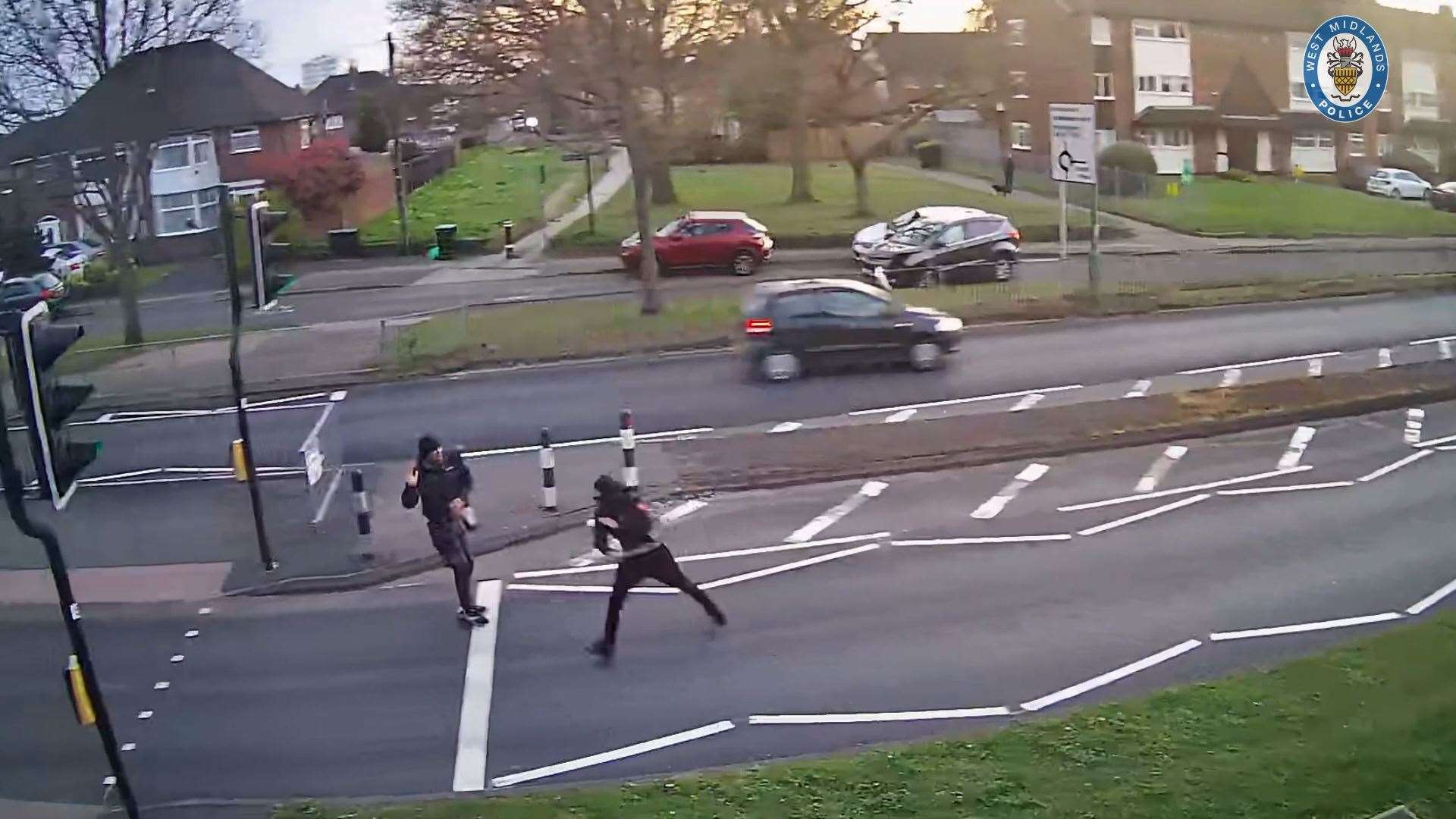 CCTV showed Kelvin Ward being chased (West Midlands Police/PA)