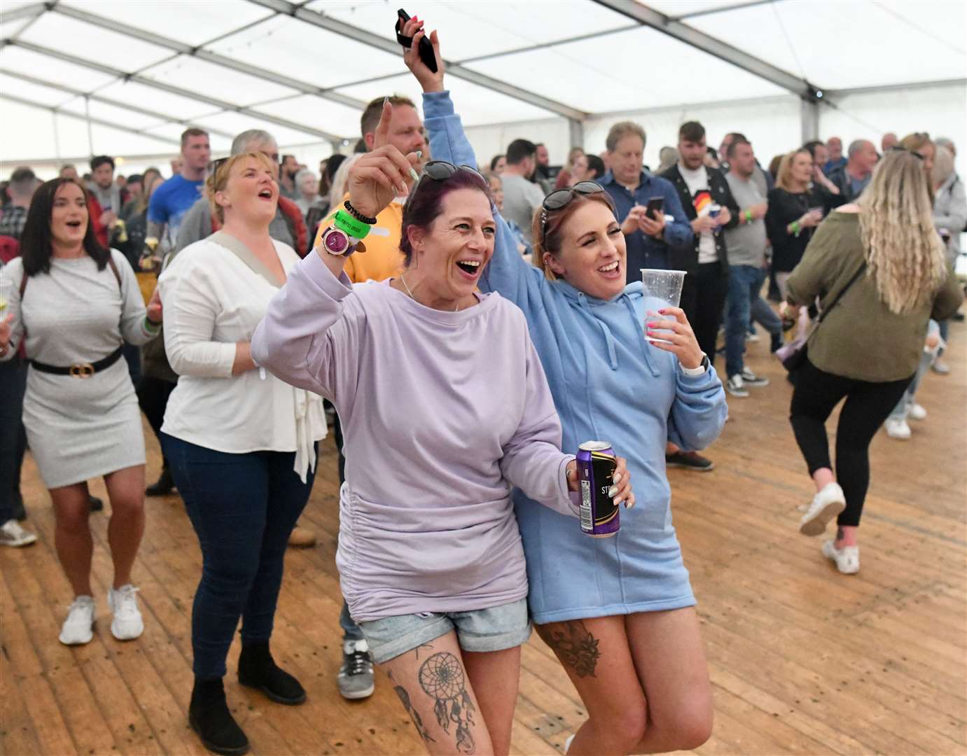 Festival-goers taking to the dance floor during last year's Tunes By the Dunes. Picture: John Wright Studio