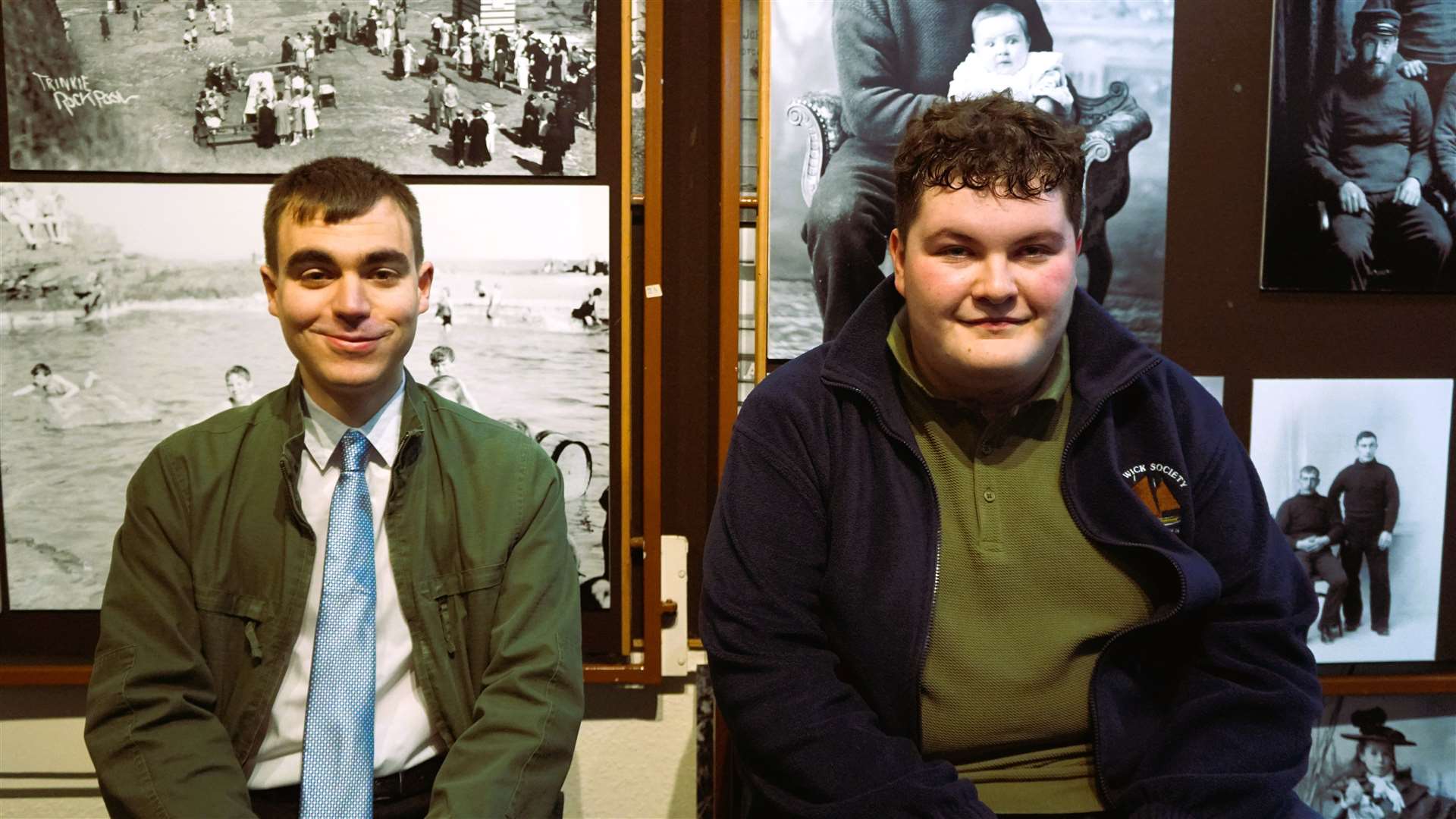 Kieran Chard (left) and Scott Mackenzie with their Saltire Awards. Picture: DGS