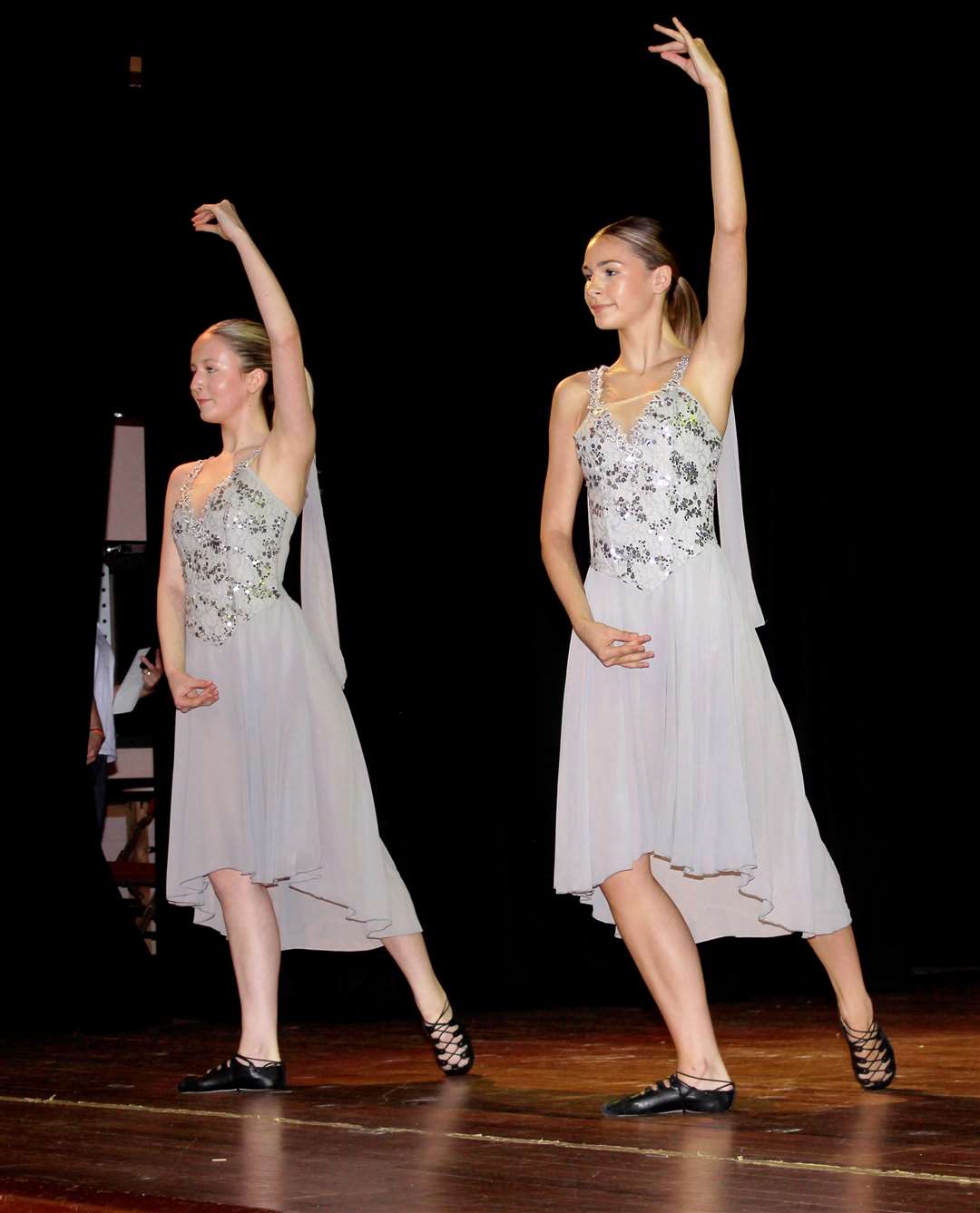 Eve Miller and Abbie Harrold. Picture: Alan Hendry