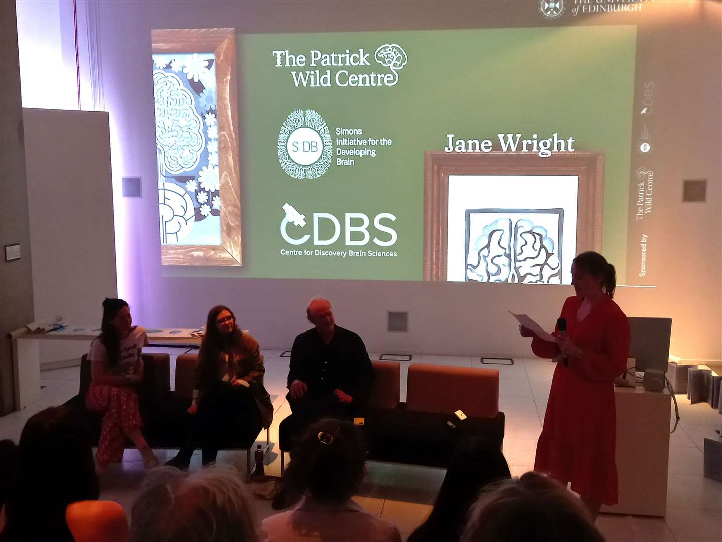 The opening night of the exhibition had slide presentations as well. Picture supplied