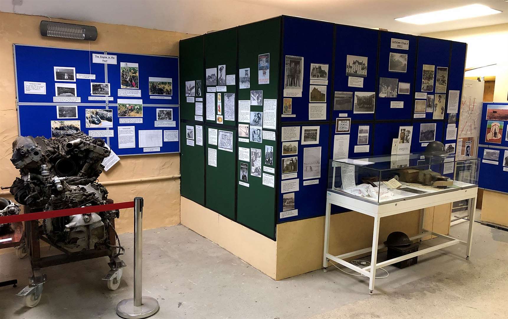 The new display area, including the Merlin engine from the single seater Hawker Hurricane fighter aircraft which flew from RAF Castletown. Picture: Neil Buchan