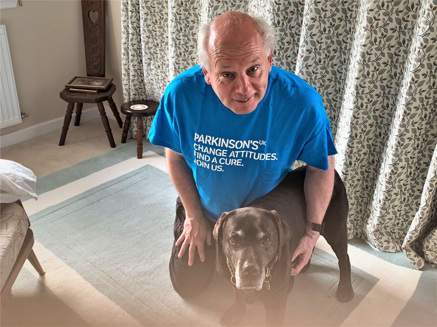 Neil Morrison with his dog Koko is walking the distance of the Inca trail to raise money for Parkinson’s UK.