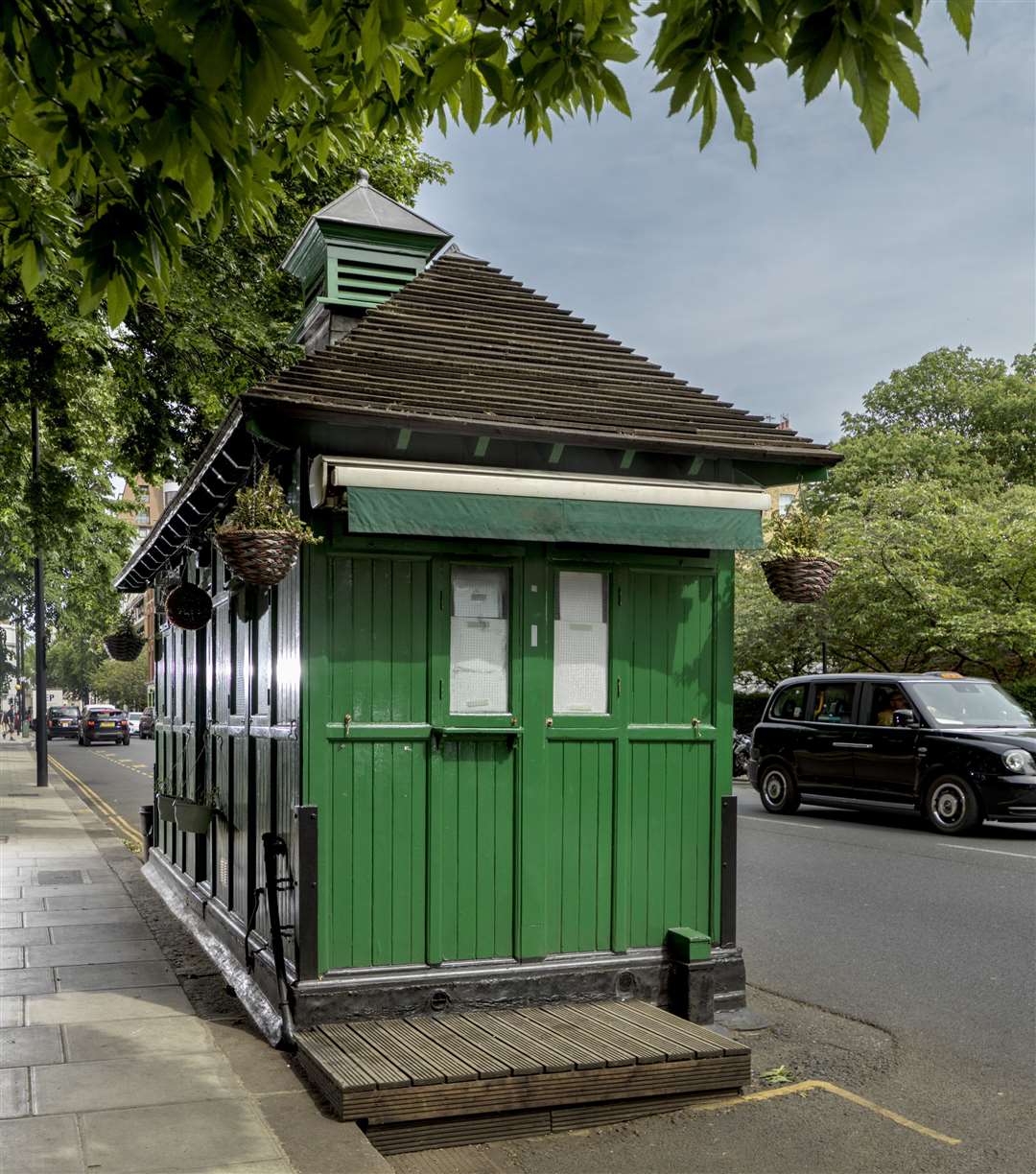 The shelter at Pont Street, Kensington, was listed in 2022 (Historic England/PA)
