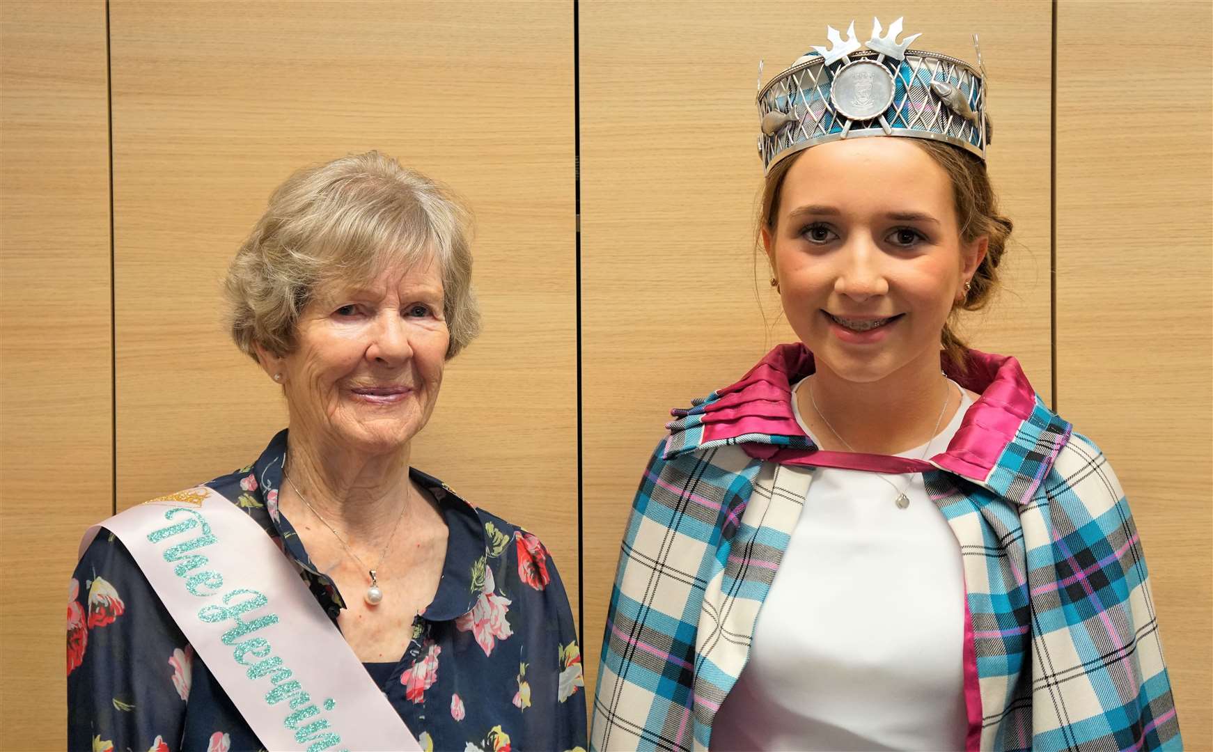 The herring queen in 1949 was Ray Richard who is standing next to the present gala queen Abby Dunbar. Picture: DGS