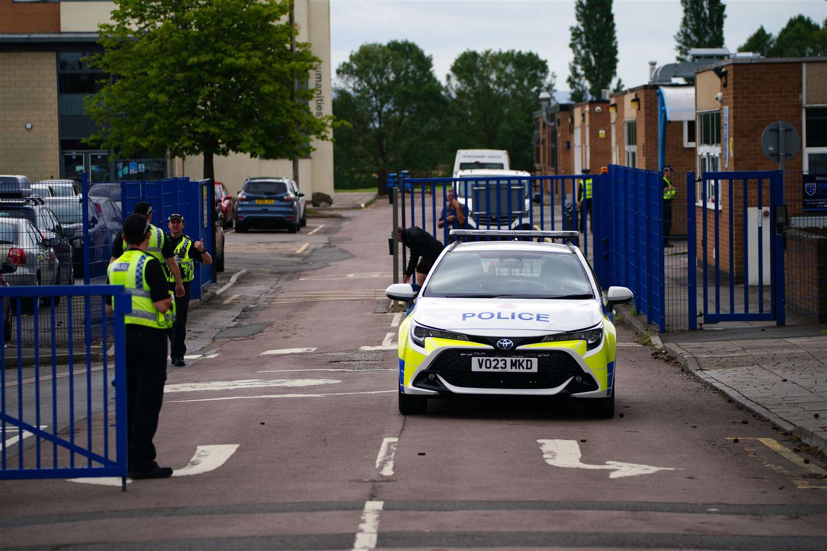 Police said the suspect, a teenage boy from Tewkesbury, was arrested on suspicion of attempted murder and remained in police custody (Ben Birchall/PA)