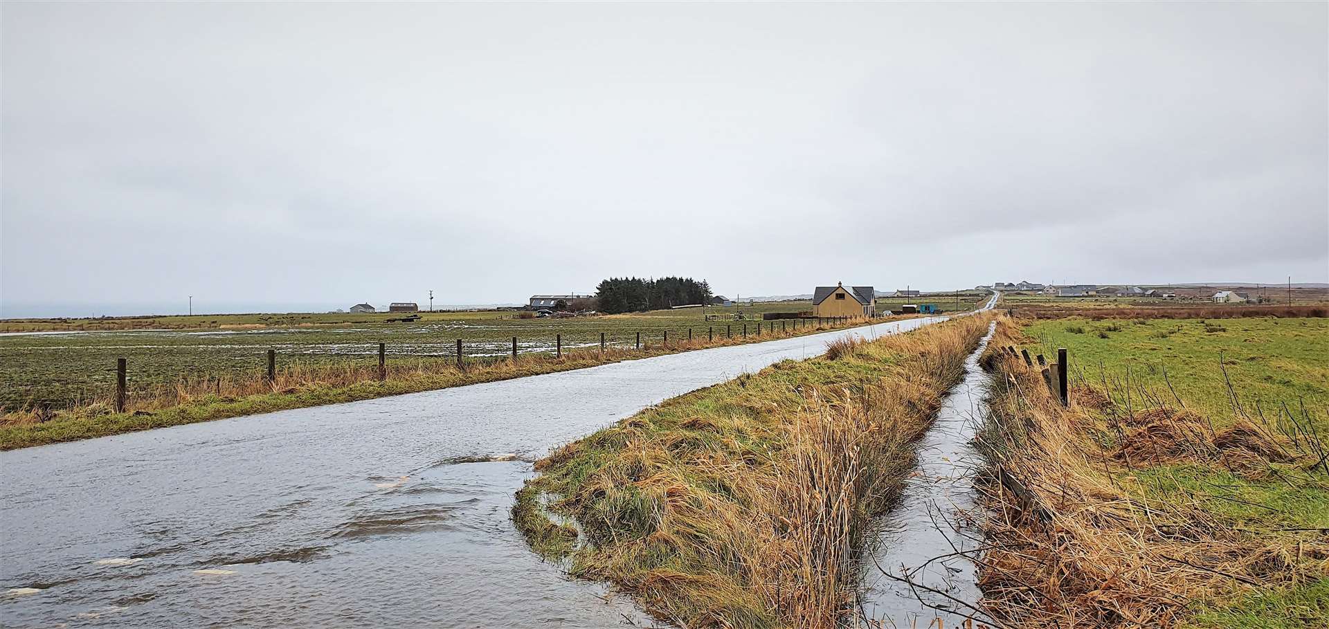 Flooding in the Canisbay area was especially bad at the weekend. Picture: Chris Aitken