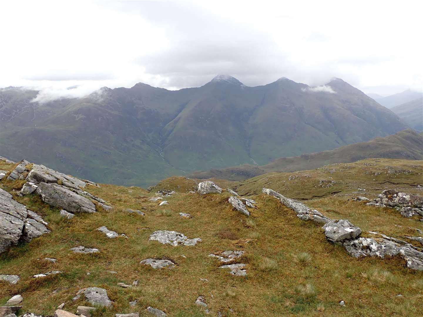 The Five Sisters can be seen in all their glory from the summit.