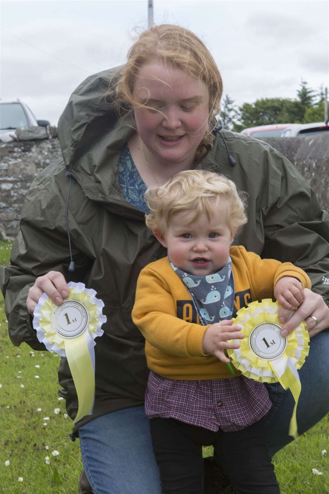 Eleven-month-old Ruaraidh Sheales, Forse House, seen here with mum, Ellie, won the baby show. Picture: Robert MacDonald/Northern Studios
