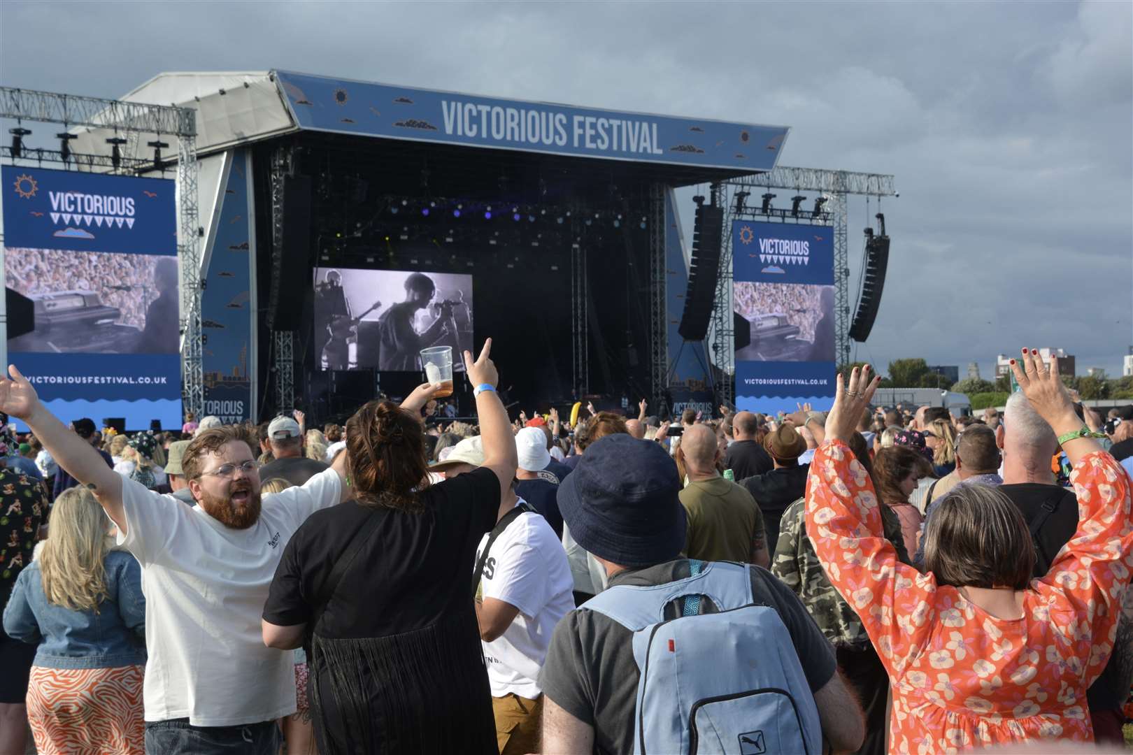 The crowds sing along to The Charlatans (Ben Mitchell/PA)