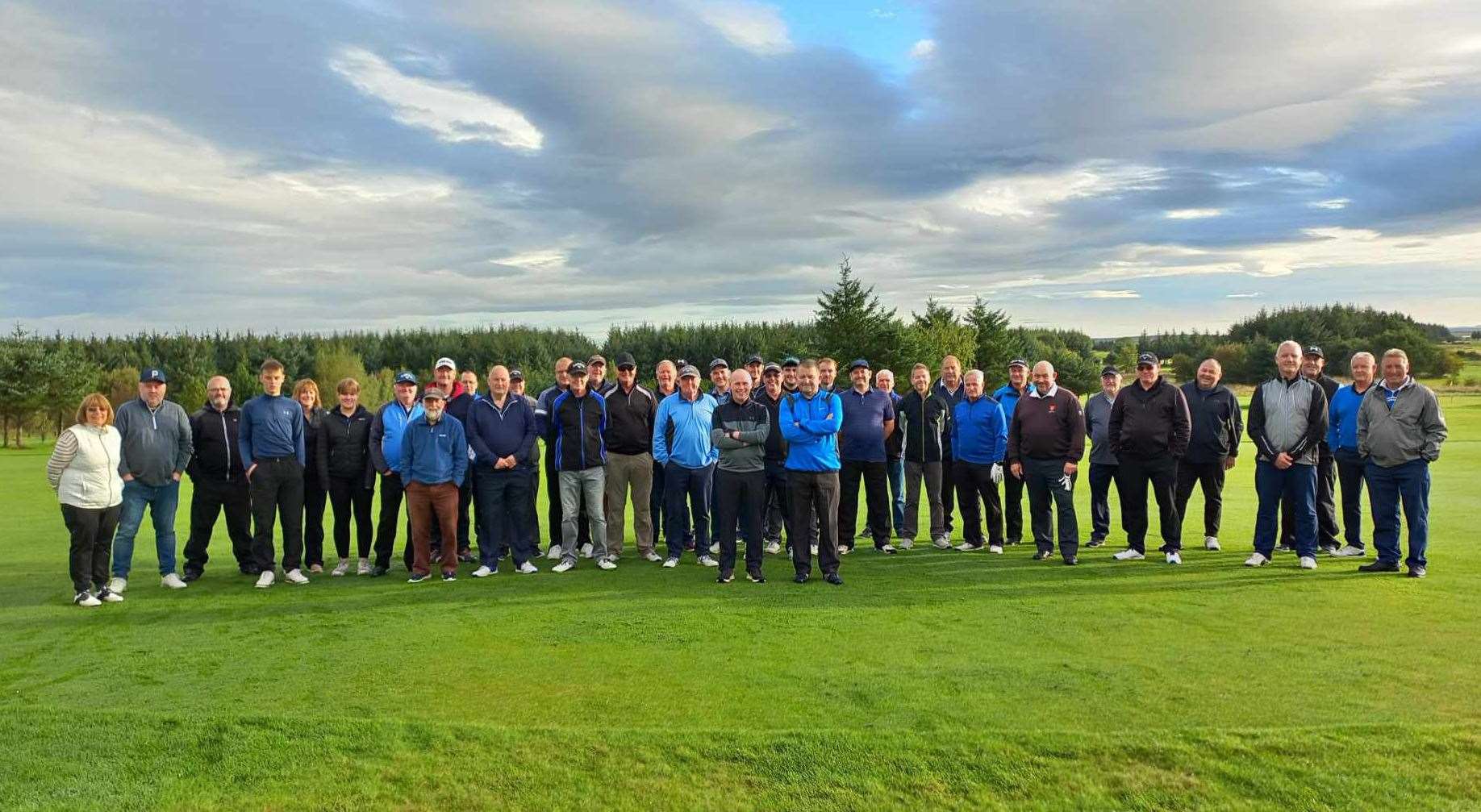 All the players who took part in the sponsors' day competition at Thurso Golf Club.