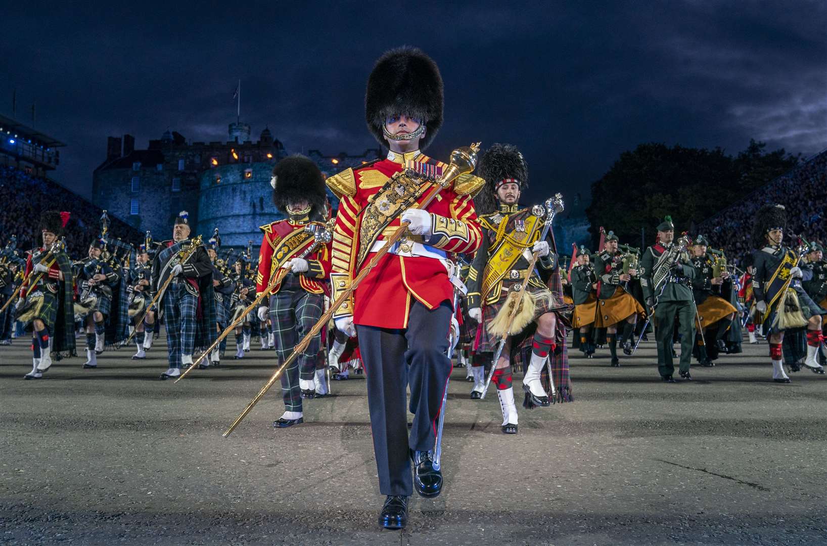 The Royal Edinburgh Military Tattoo takes place every August in the shadow of Edinburgh Castle (PA)