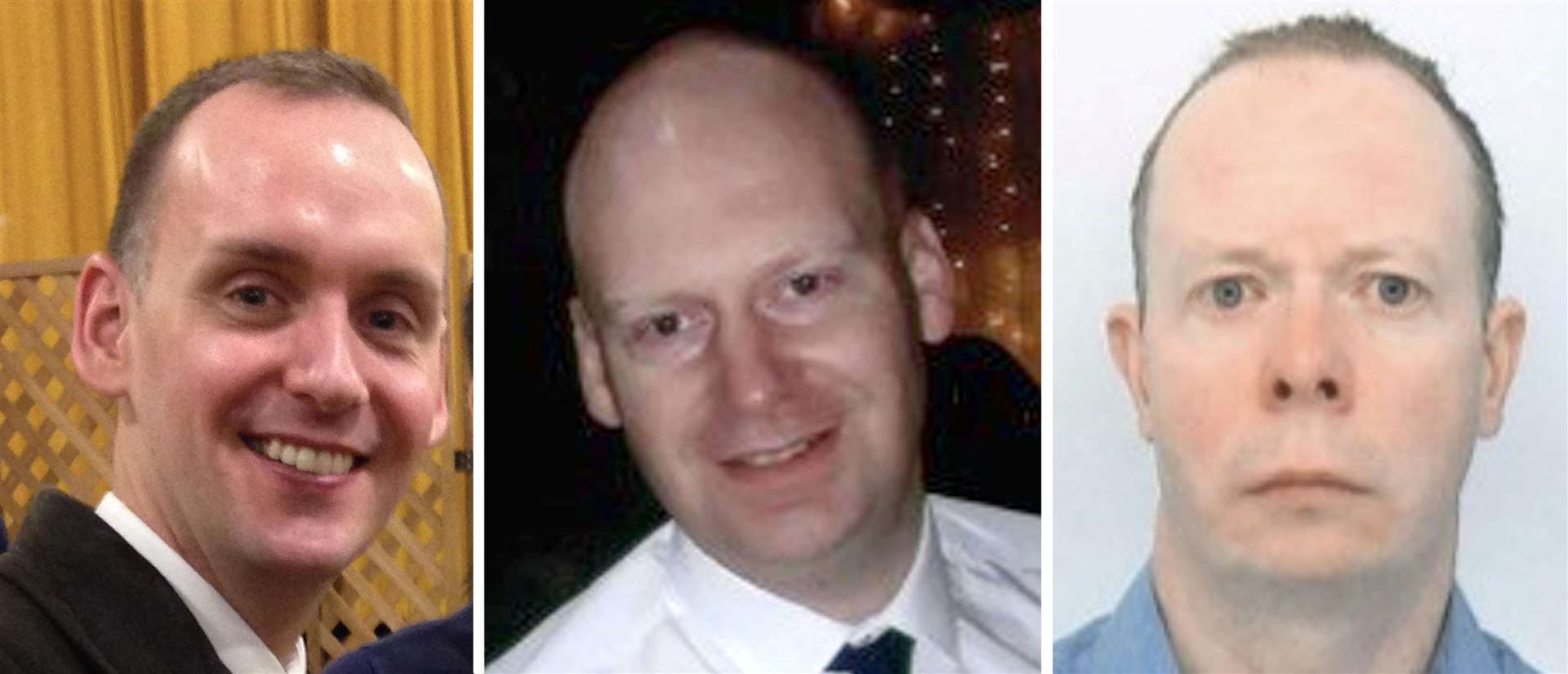 (left to right) Joe Ritchie-Bennett, James Furlong and David Wails, the three victims of the terror attack (Thames Valley Police/PA)