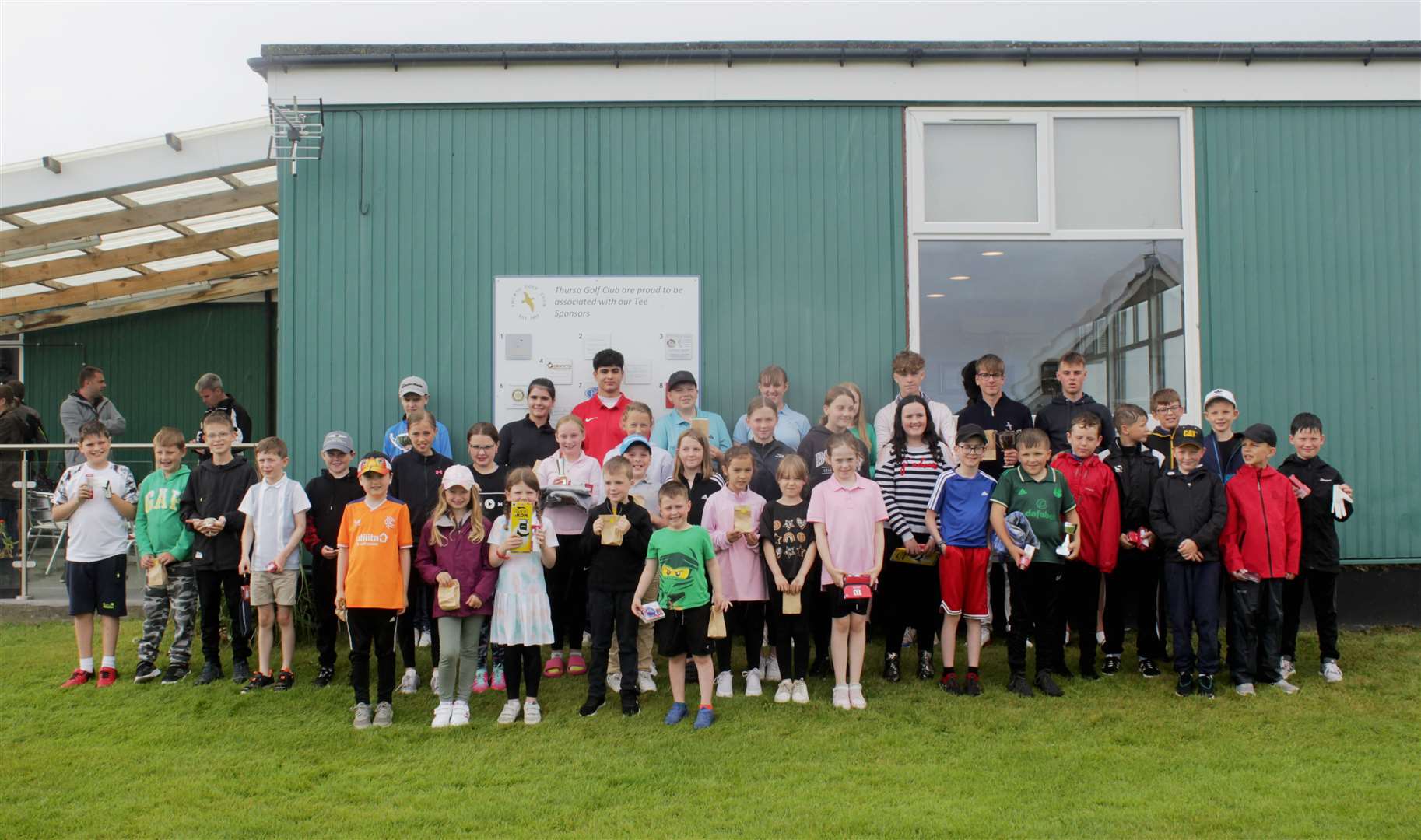 Competitors in Thurso Golf Club's annual junior open which was held on Sunday.