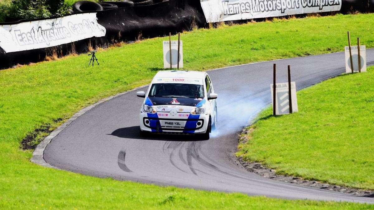 Jack Ryan competing at the weekend at Kames Motorsport Complex in East Ayrshire. Picture: BeckSport Media / Johnnie Mackay