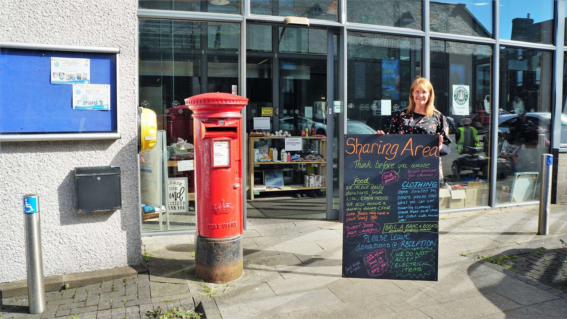 Jennifer Harvey of Pulteneytown People's Project outside the sharing area at the Pulteney Centre. Picture: DGS