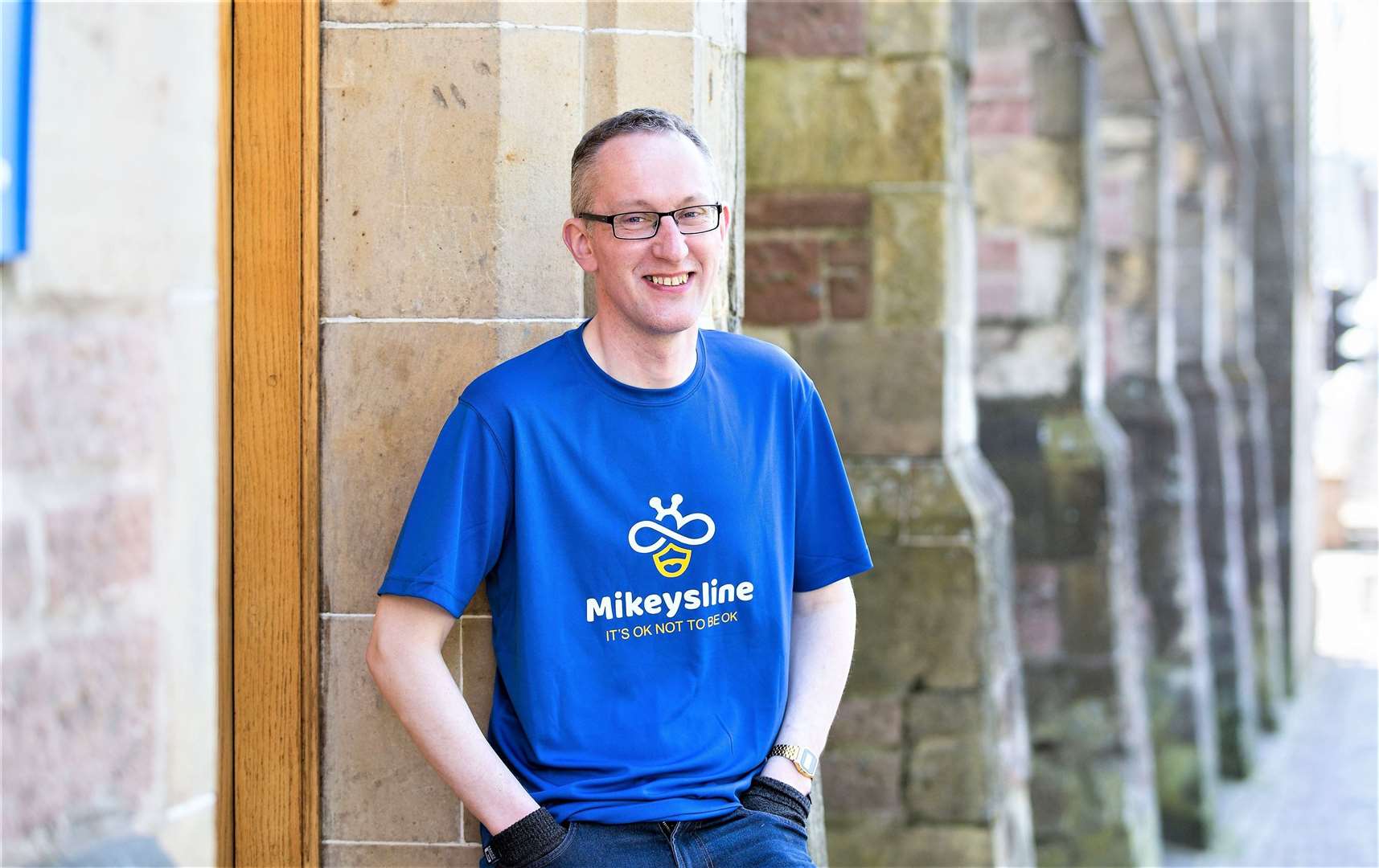 Volunteers like Graeme provide face-to-face mental health support in the Highlands and Moray with Mikeysline. Picture: Alison Gilbert